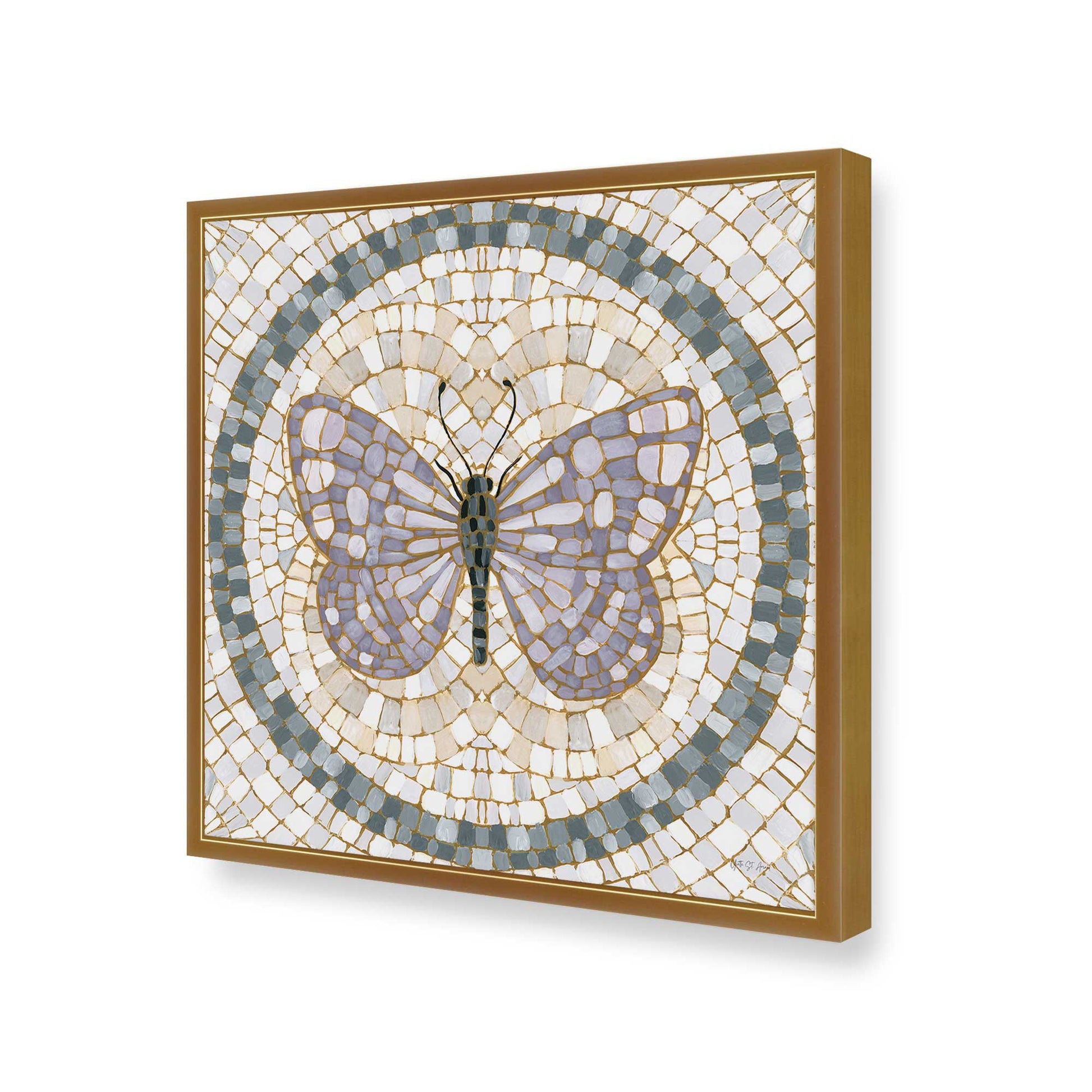 [Color:Polished Gold], Picture of art in a Polished Gold frame of the corner
