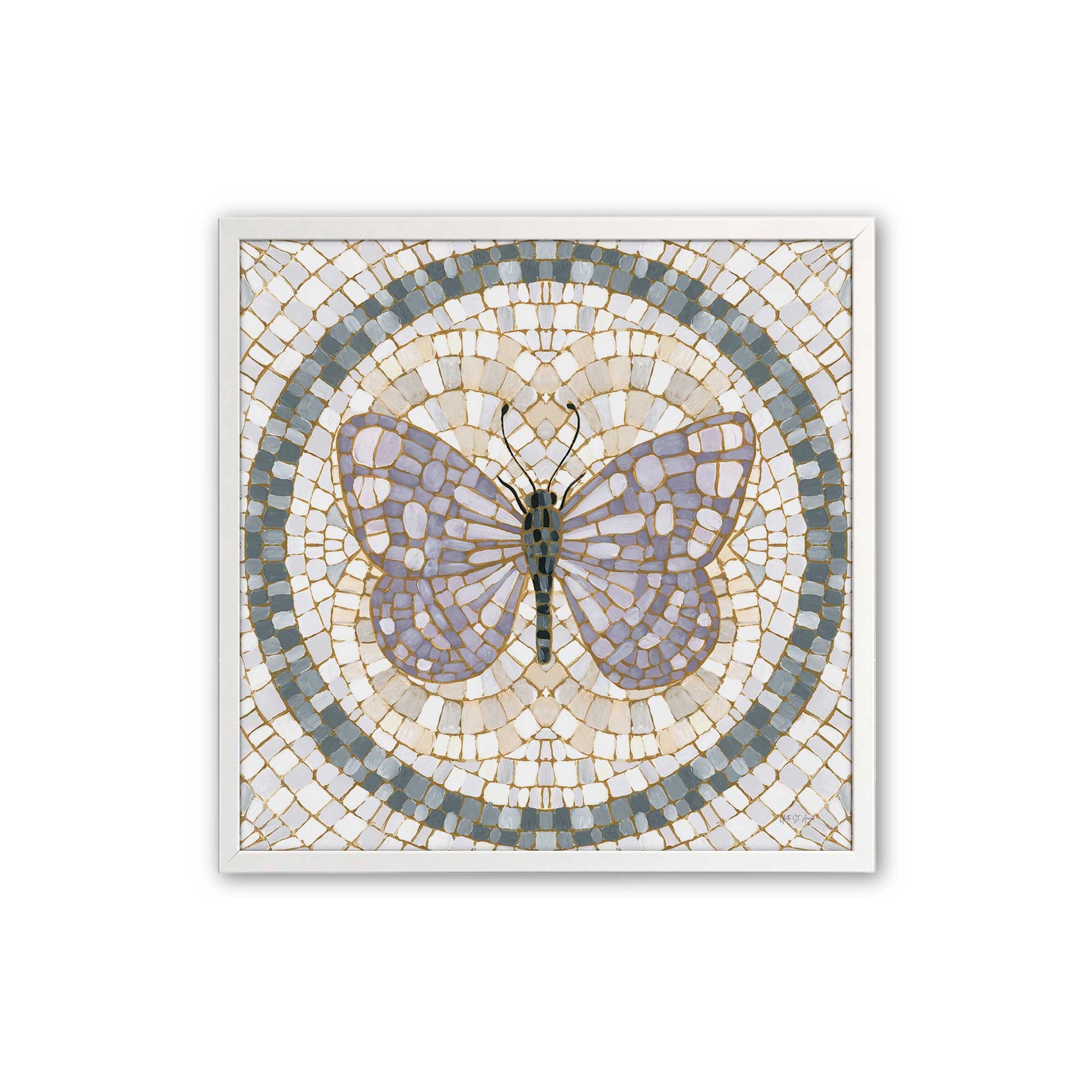 [Color:Opaque White], Picture of art in an Opaque White frame