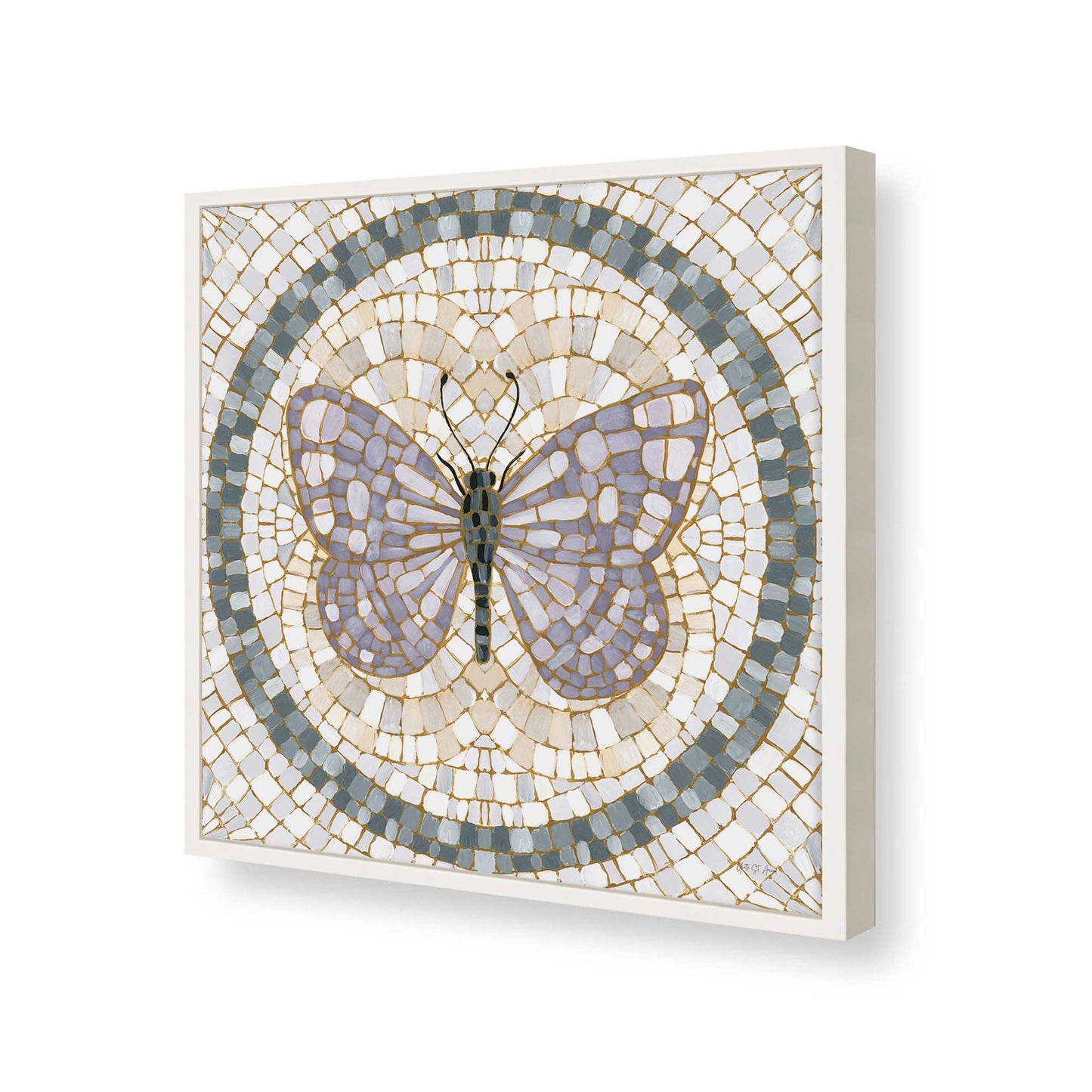 [Color:Opaque White], Picture of art in a Opaque White frame of the corner