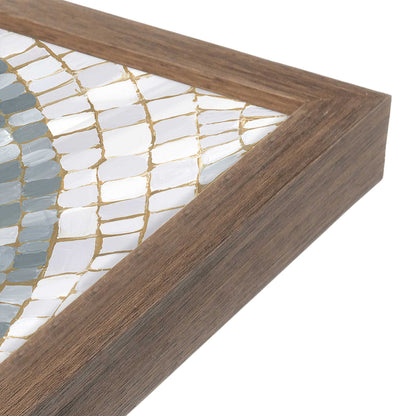 [Color:Walnut], Picture of art in a Walnut frame at an angle