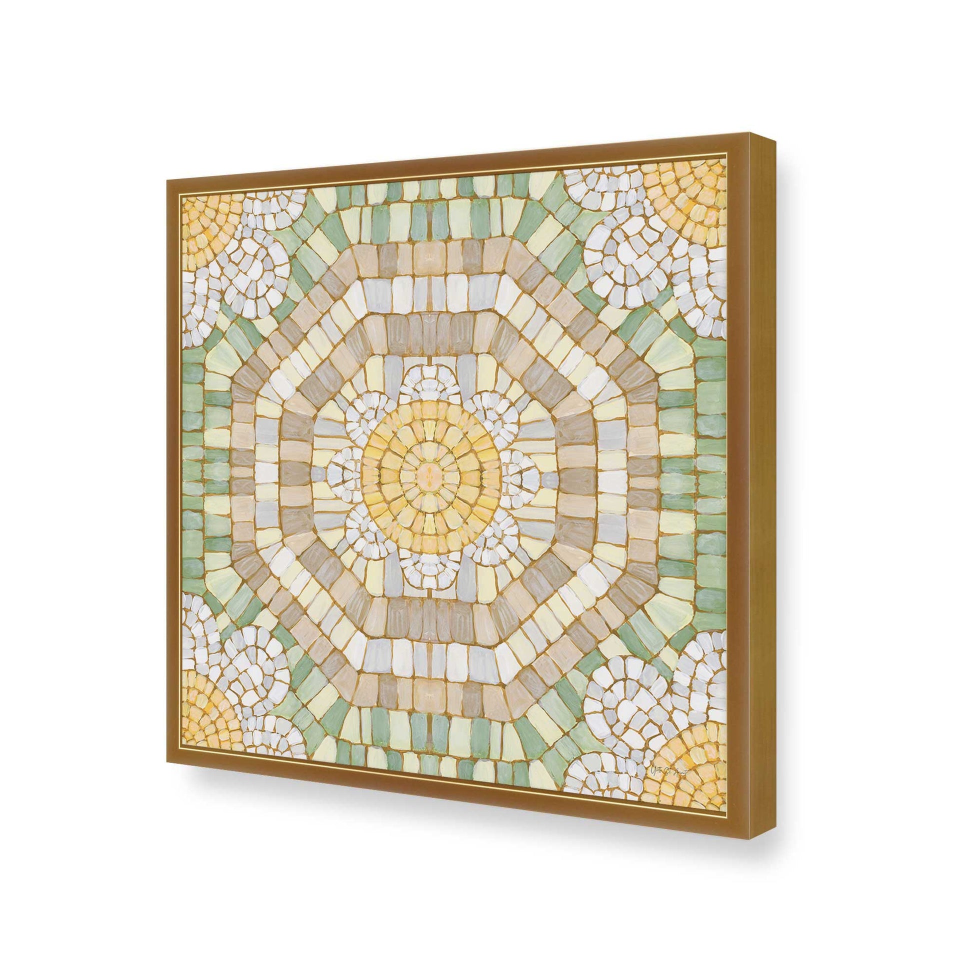 [Color:Polished Gold], Picture of art in a Polished Gold frame of the corner
