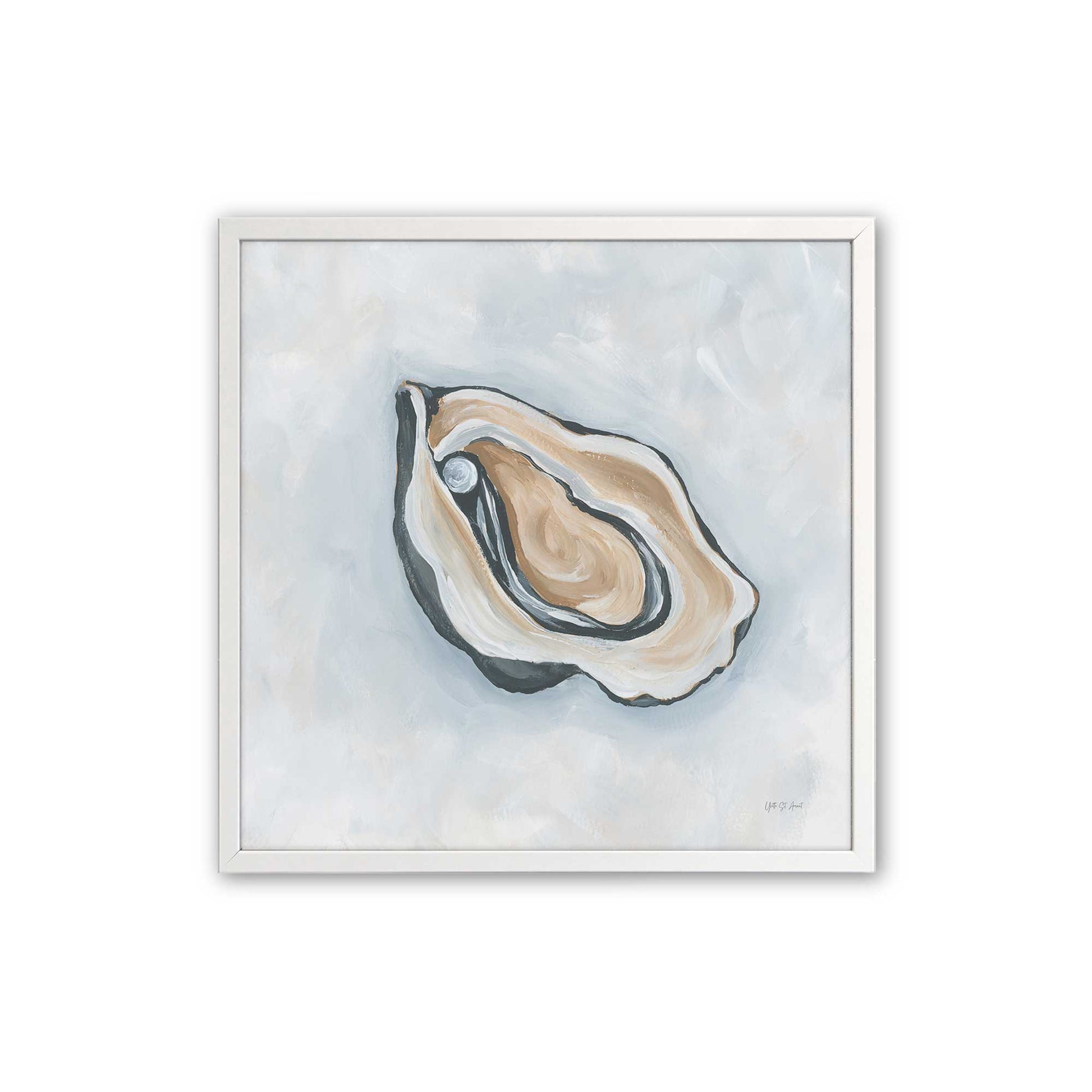 [Color:Opaque White], Picture of art in an Opaque White frame