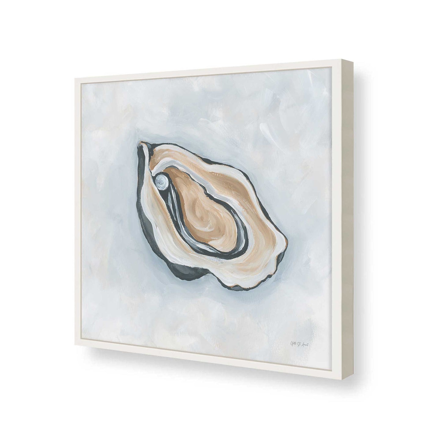 [Color:Opaque White], Picture of art in a Opaque White frame of the corner