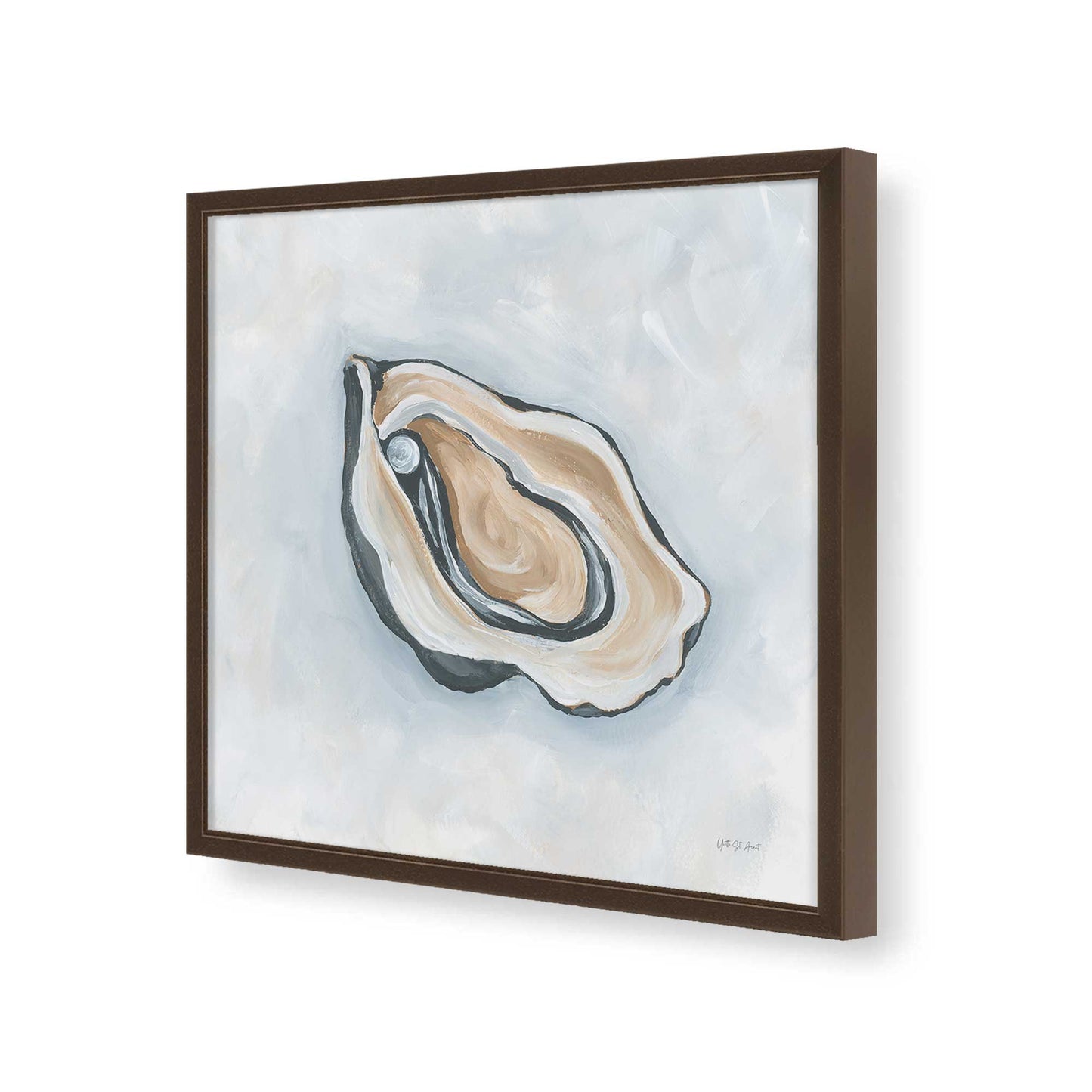 [Color:Espresso], Picture of art in a Espresso frame of the corner
