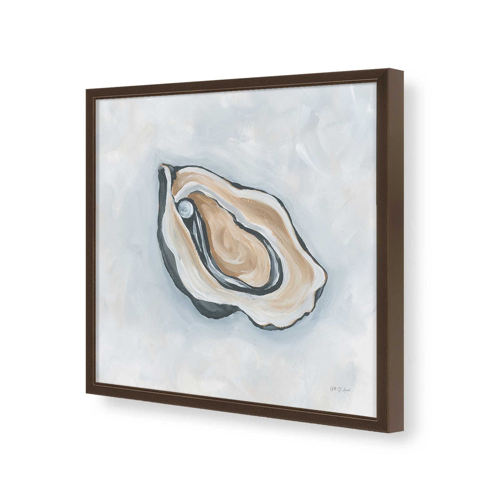 [Color:Espresso], Picture of art in a Espresso frame of the corner