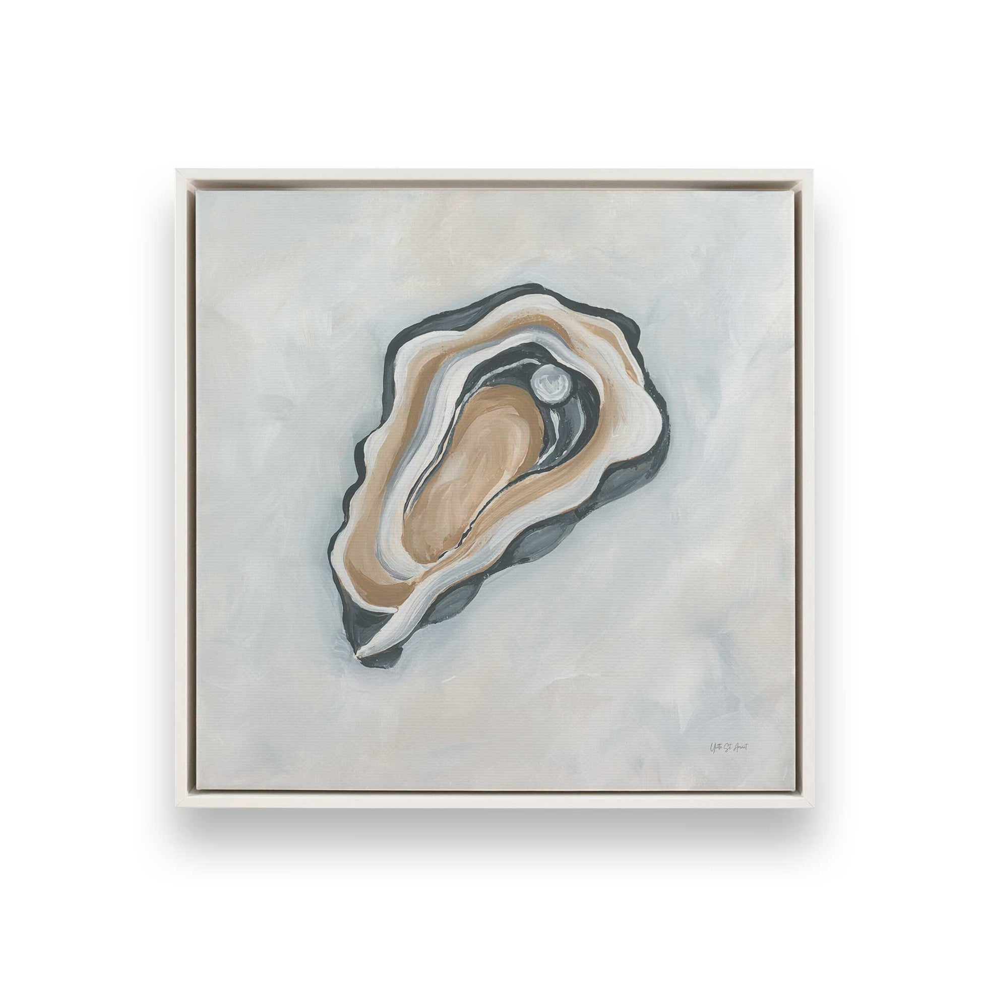 [Color:Opaque White], Picture of art in a White frame