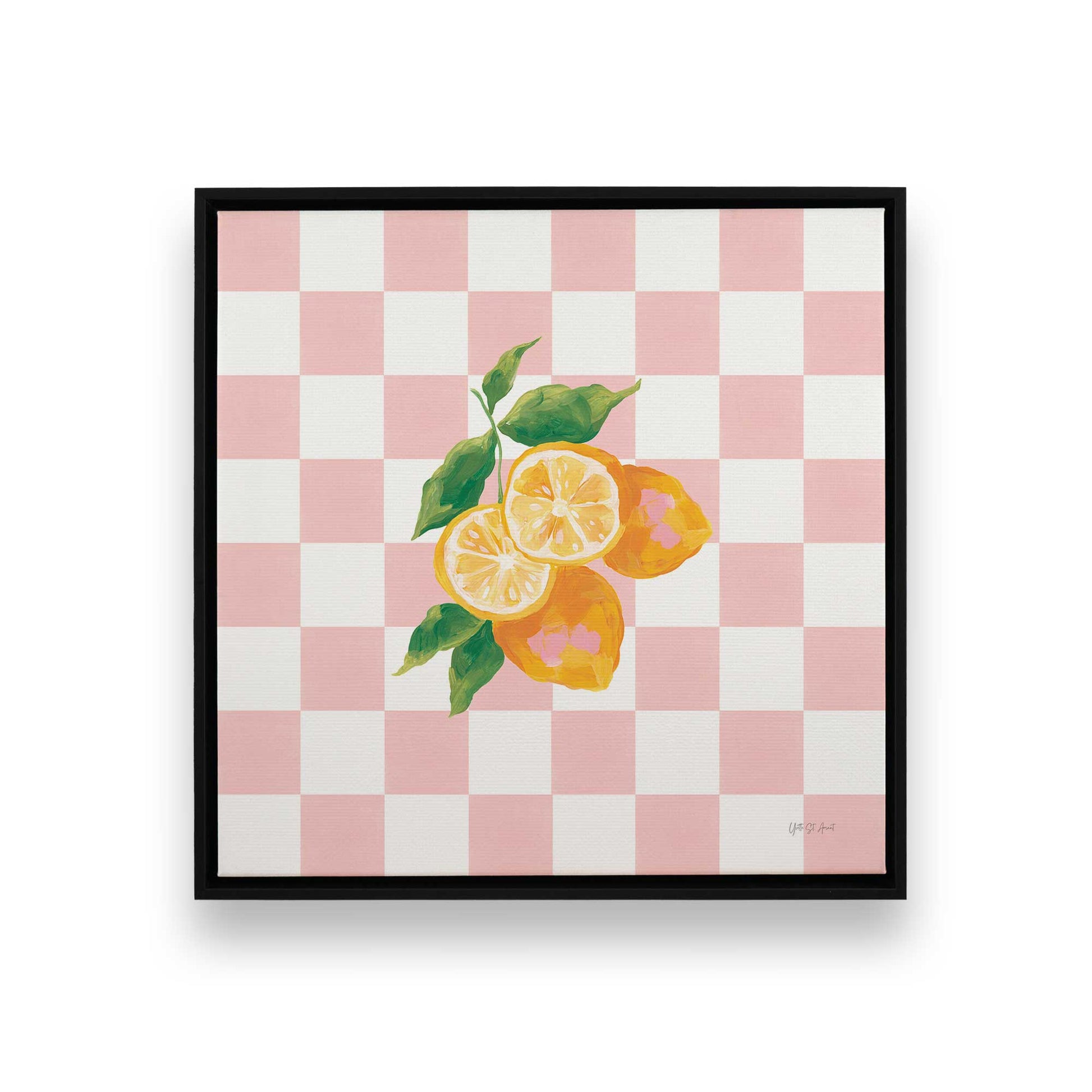 [Color:Satin Black], Picture of art in a Satin Black frame