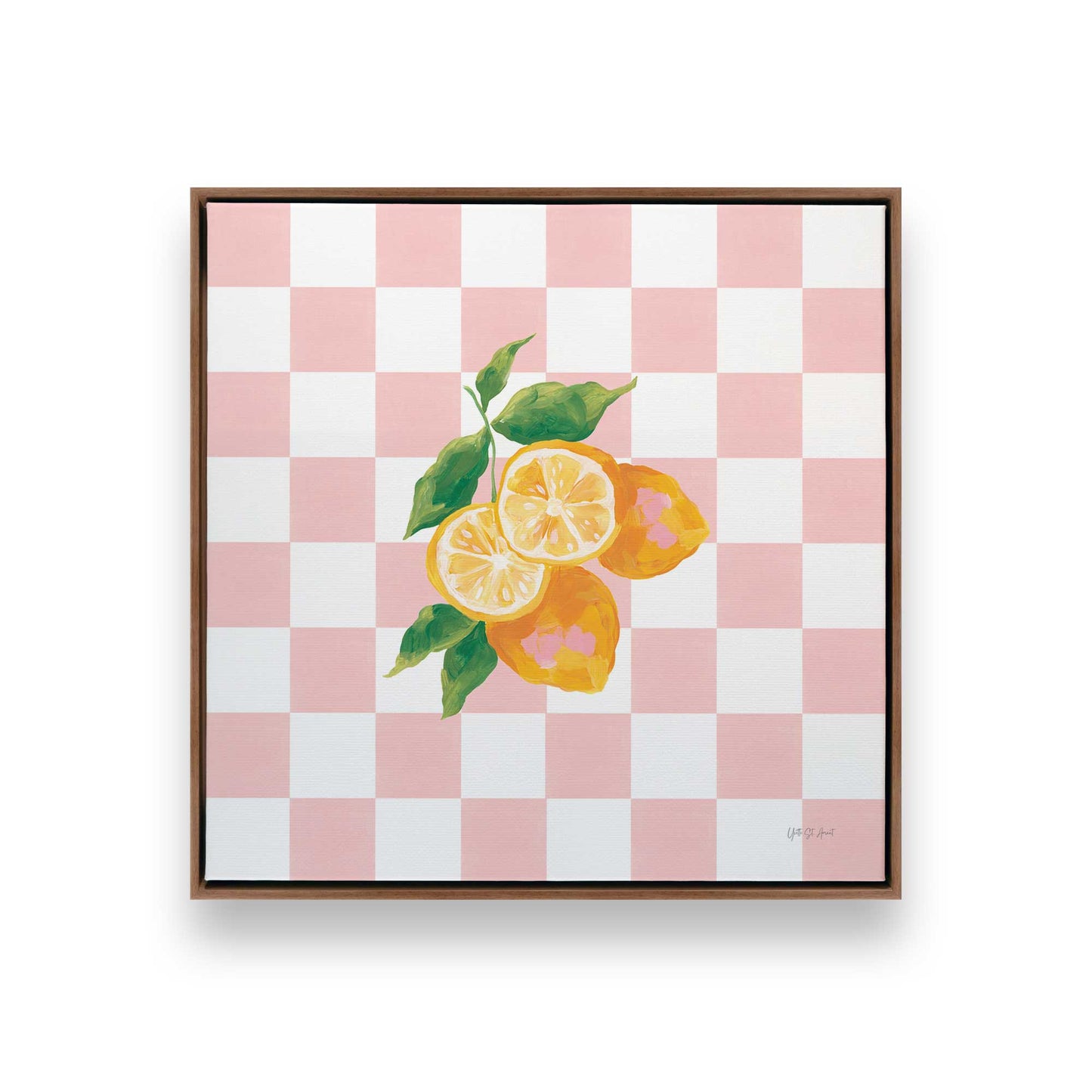 [Color:Walnut], Picture of art in a Walnut frame