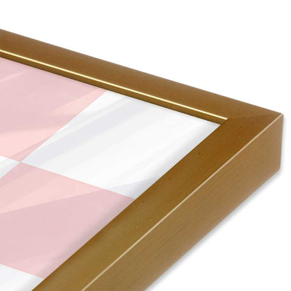 [Color:Polished Gold], Picture of art in a Polished Gold frame at an angle