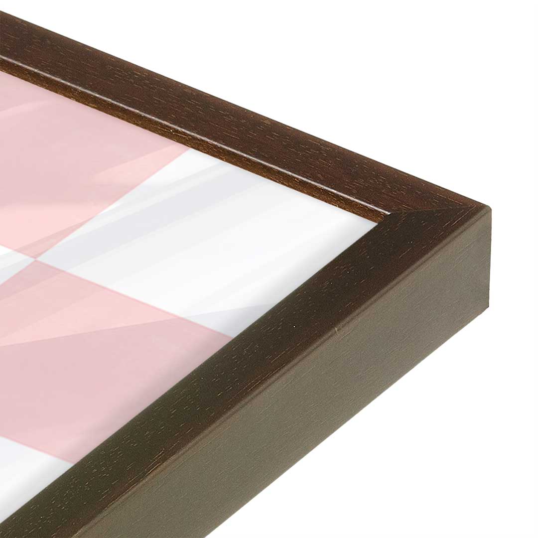 [Color:Espresso], Picture of art in a Espresso frame at an angle