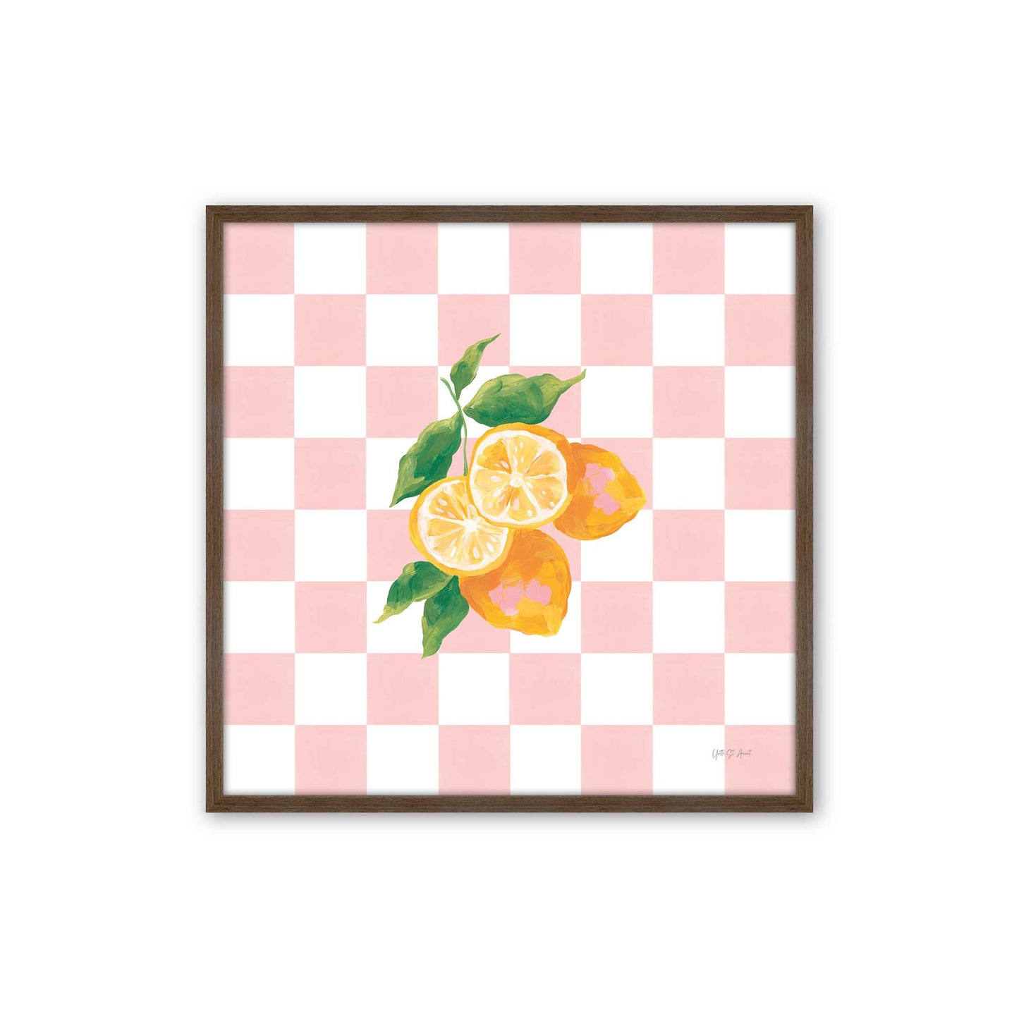 [Color:Walnut], Picture of art in a Walnut frame