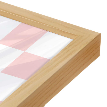 [Color:American Maple], Picture of art in a American Maple frame at an angle