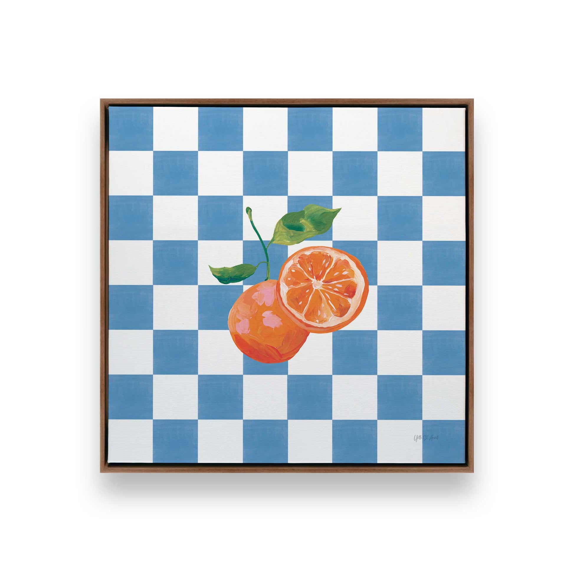 [Color:Walnut], Picture of art in a Walnut frame
