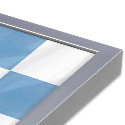 [Color:Polished Chrome], Picture of art in a Polished Chrome frame at an angle