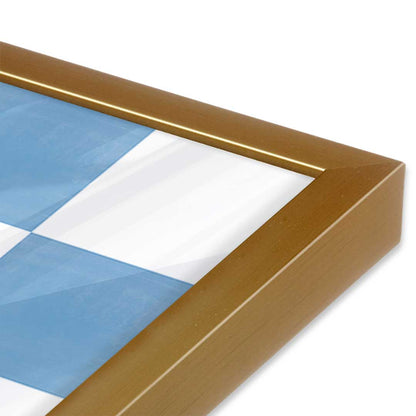 [Color:Polished Gold], Picture of art in a Polished Gold frame at an angle