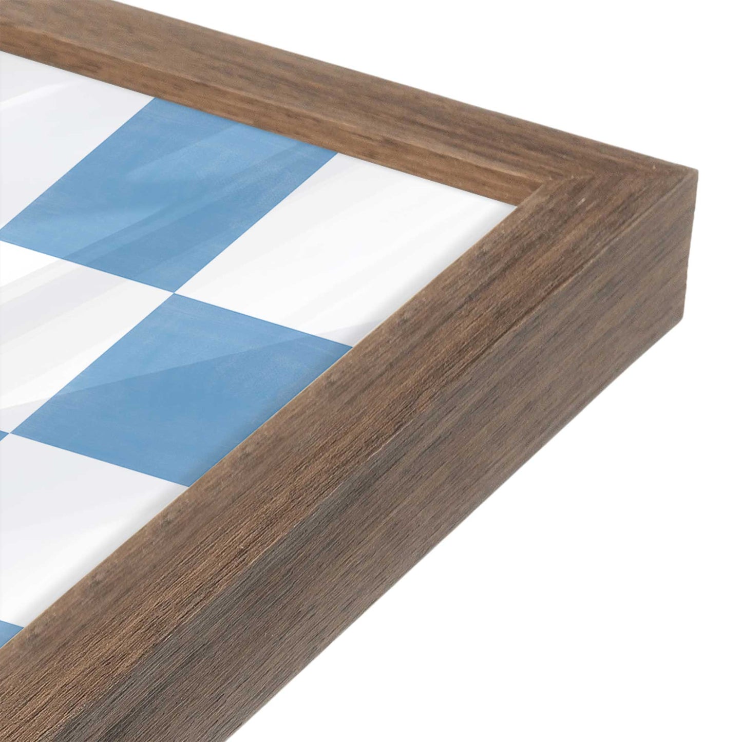 [Color:Walnut], Picture of art in a Walnut frame at an angle