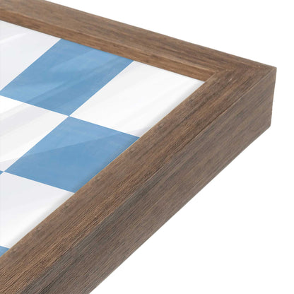 [Color:Walnut], Picture of art in a Walnut frame at an angle