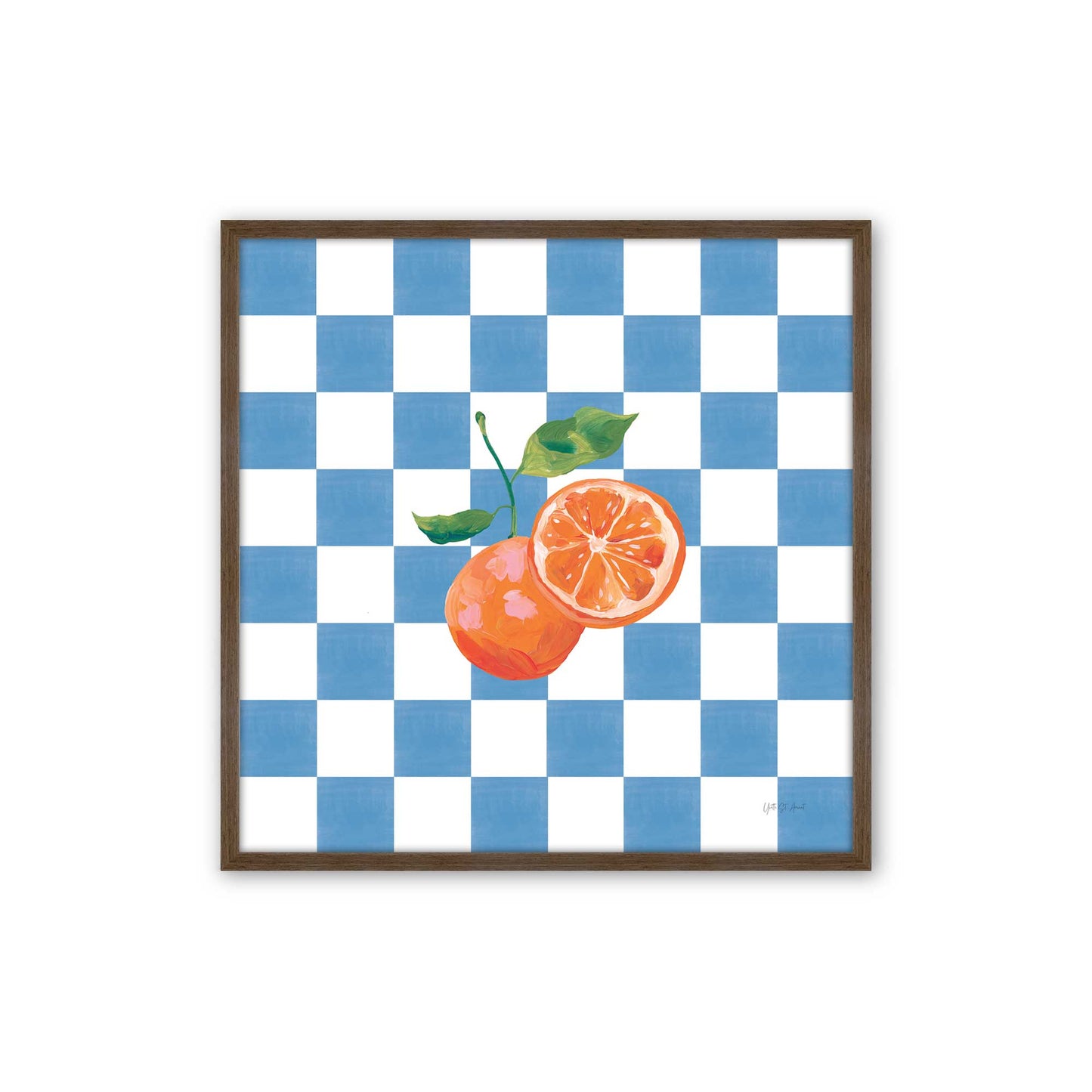 [Color:Walnut], Picture of art in a Walnut frame