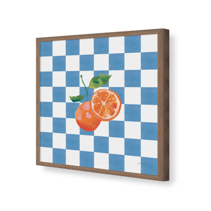 [Color:Walnut], Picture of art in a Walnut frame of the corner