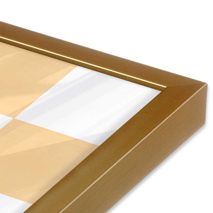 [Color:Polished Gold], Picture of art in a Polished Gold frame at an angle