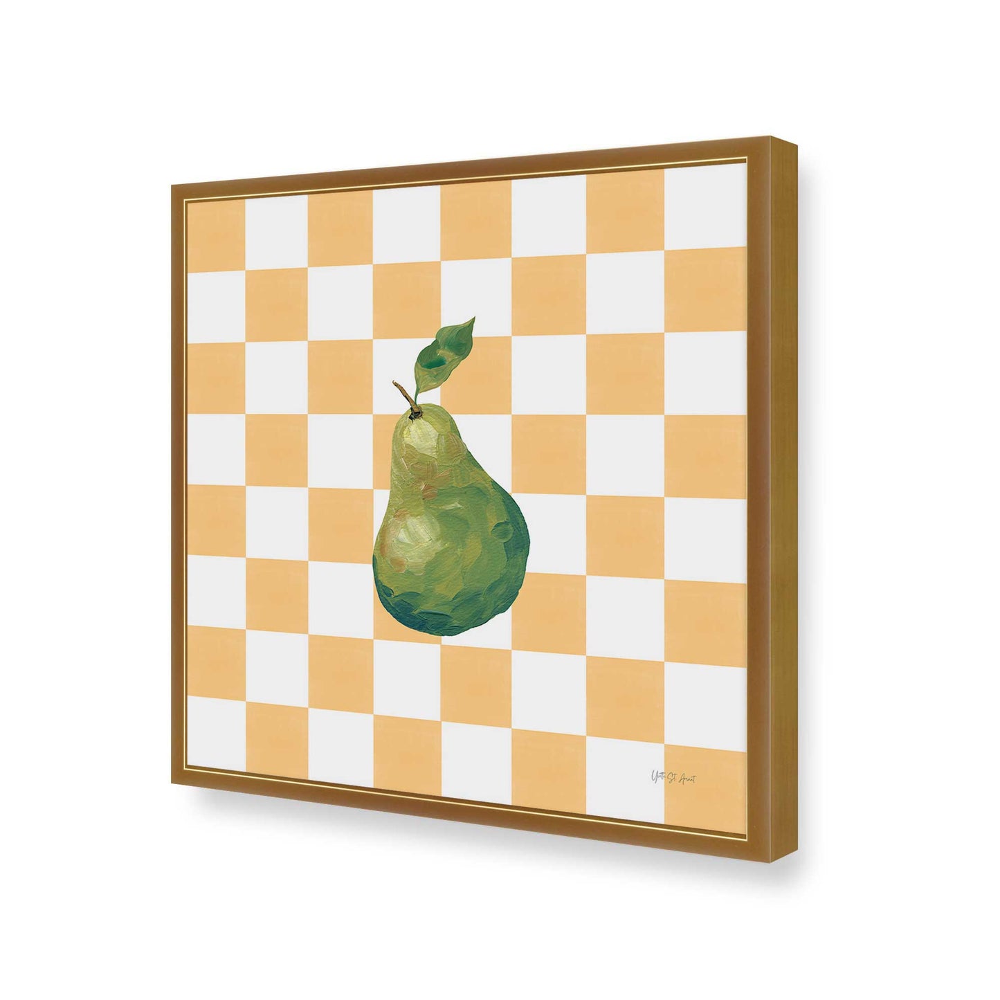 [Color:Polished Gold], Picture of art in a Polished Gold frame of the corner