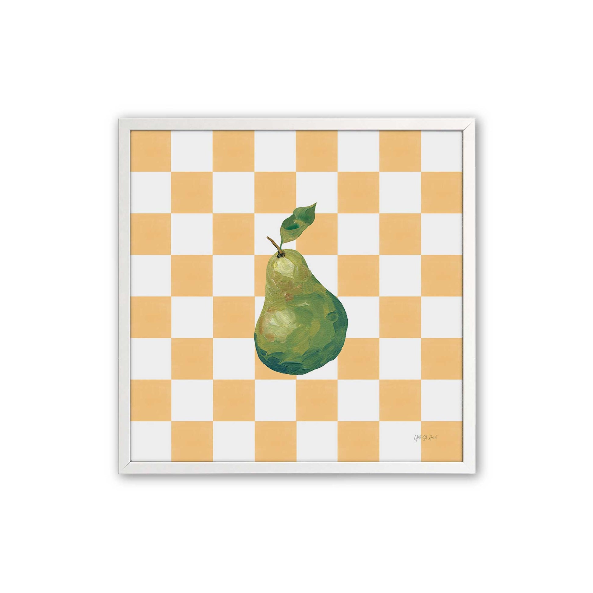 [Color:Opaque White], Picture of art in a Opaque White frame