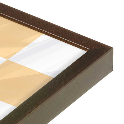 [Color:Espresso], Picture of art in a Espresso frame at an angle