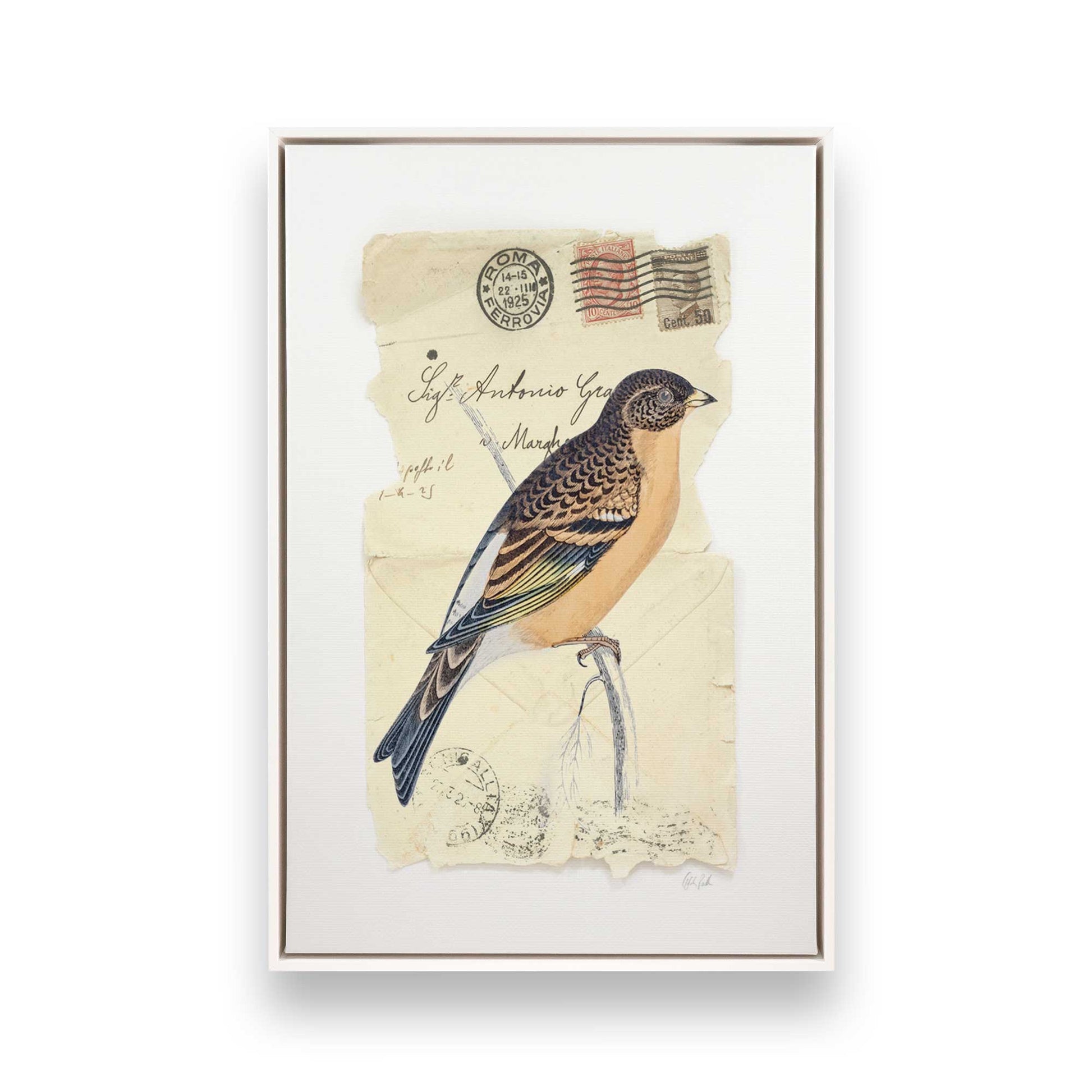 [Color:Opaque White], Picture of art in a White frame