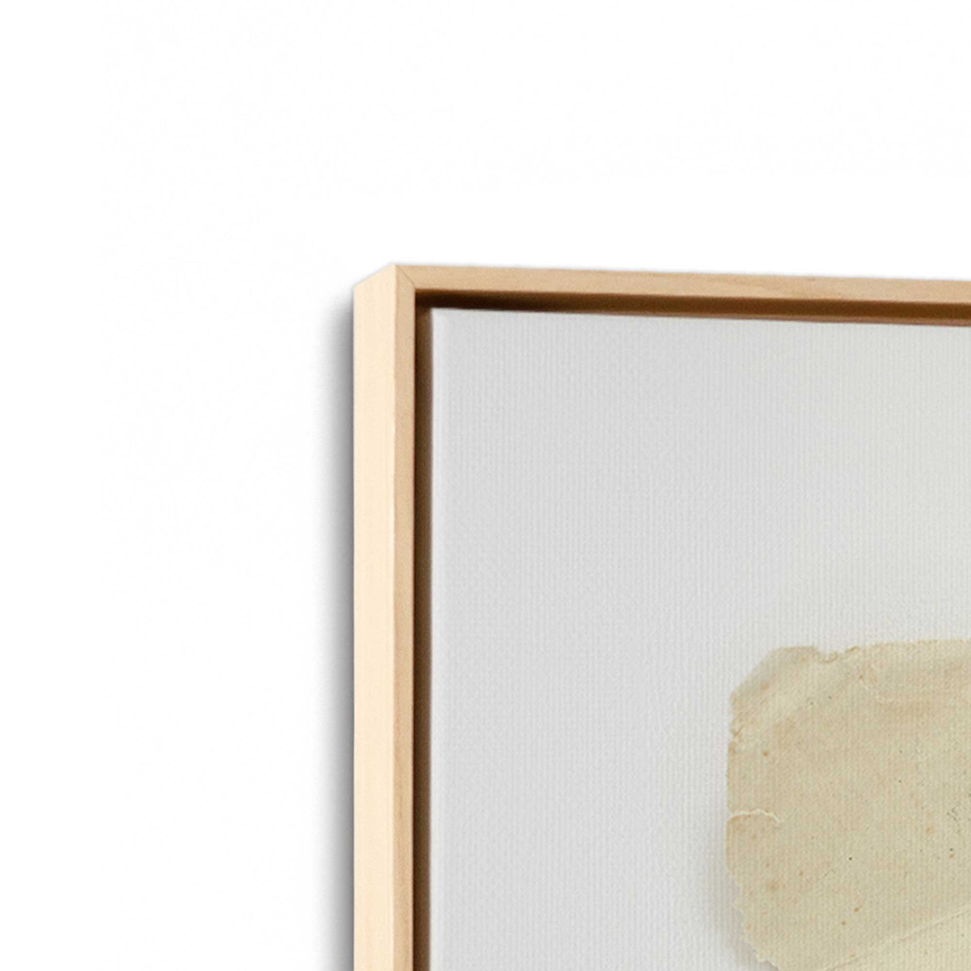 [Color:American Maple], Picture of art in a American Maple frame at an angle