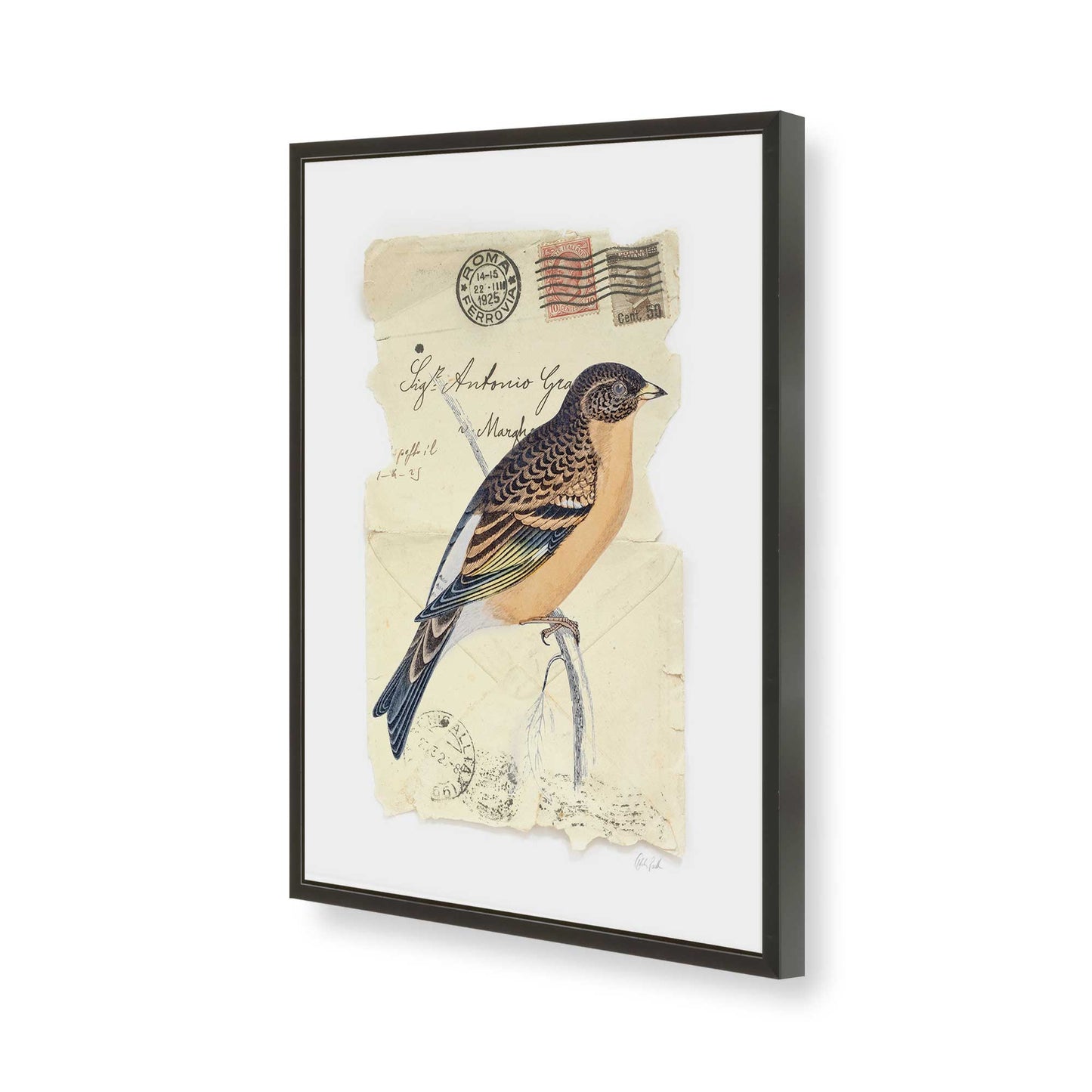[Color:Satin Black], Picture of art in a Satin Black frame of the corner