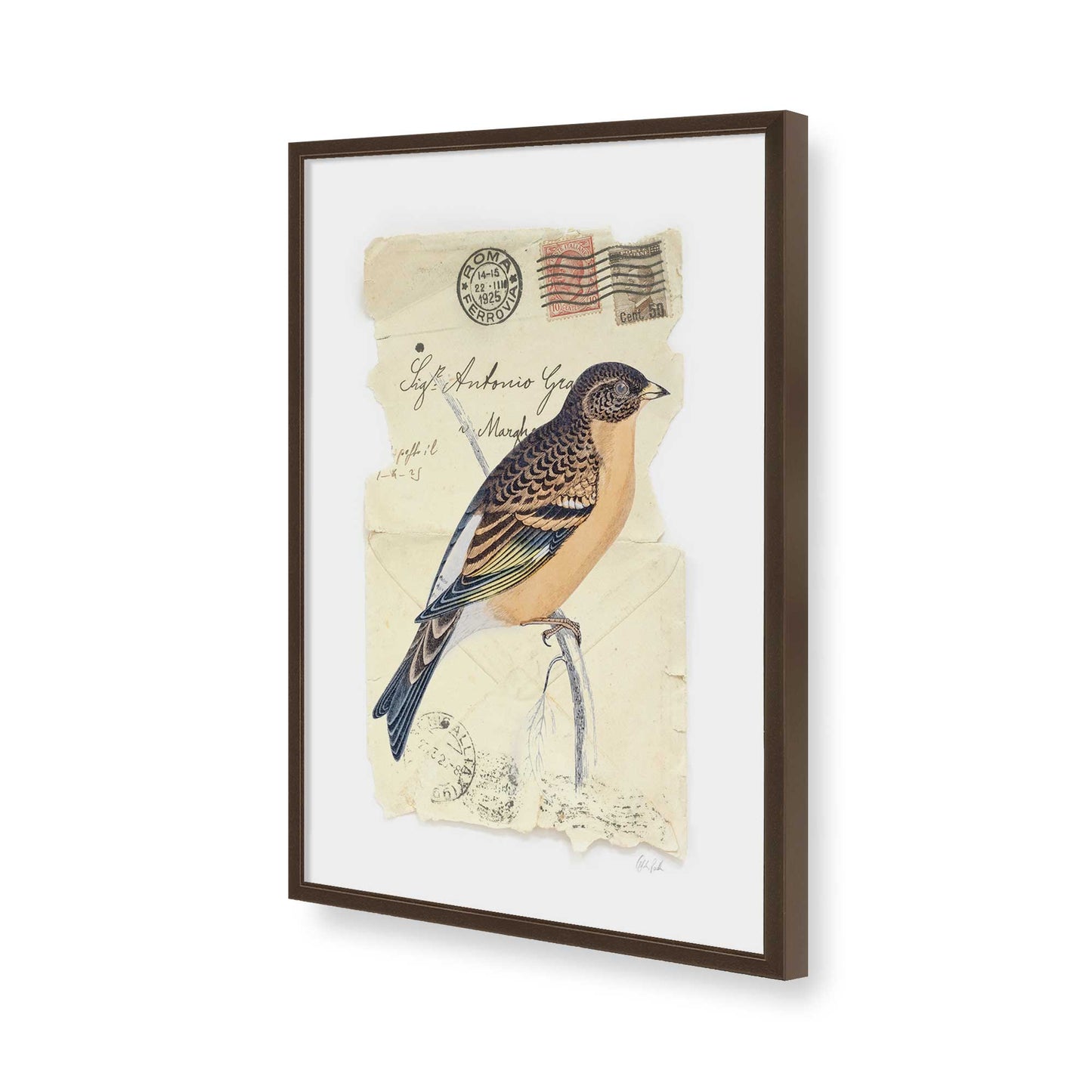 [Color:Belvinder Brown], Picture of art in a Belvinder Brown frame of the corner