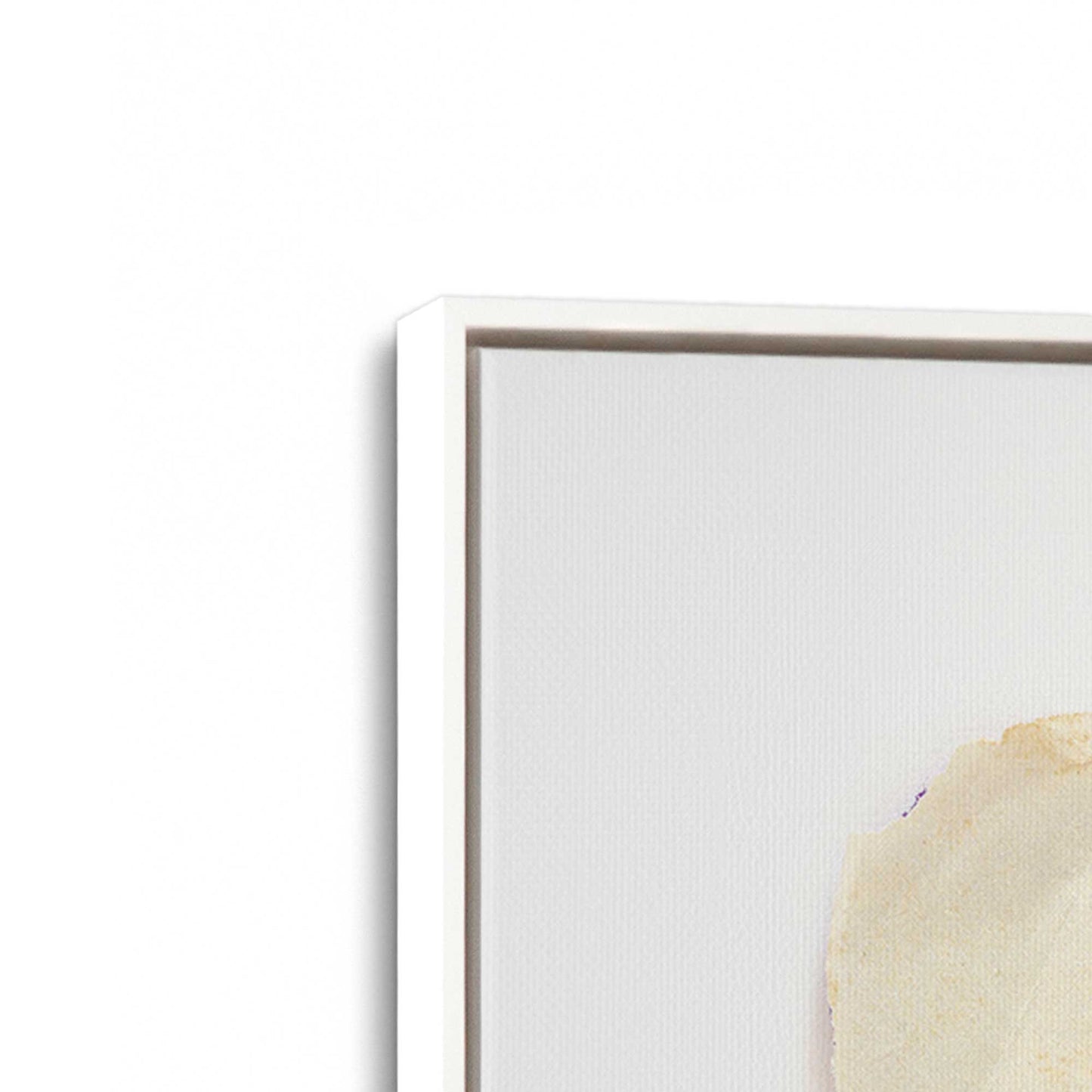 [Color:Opaque White], Picture of art in a White frame at an angle