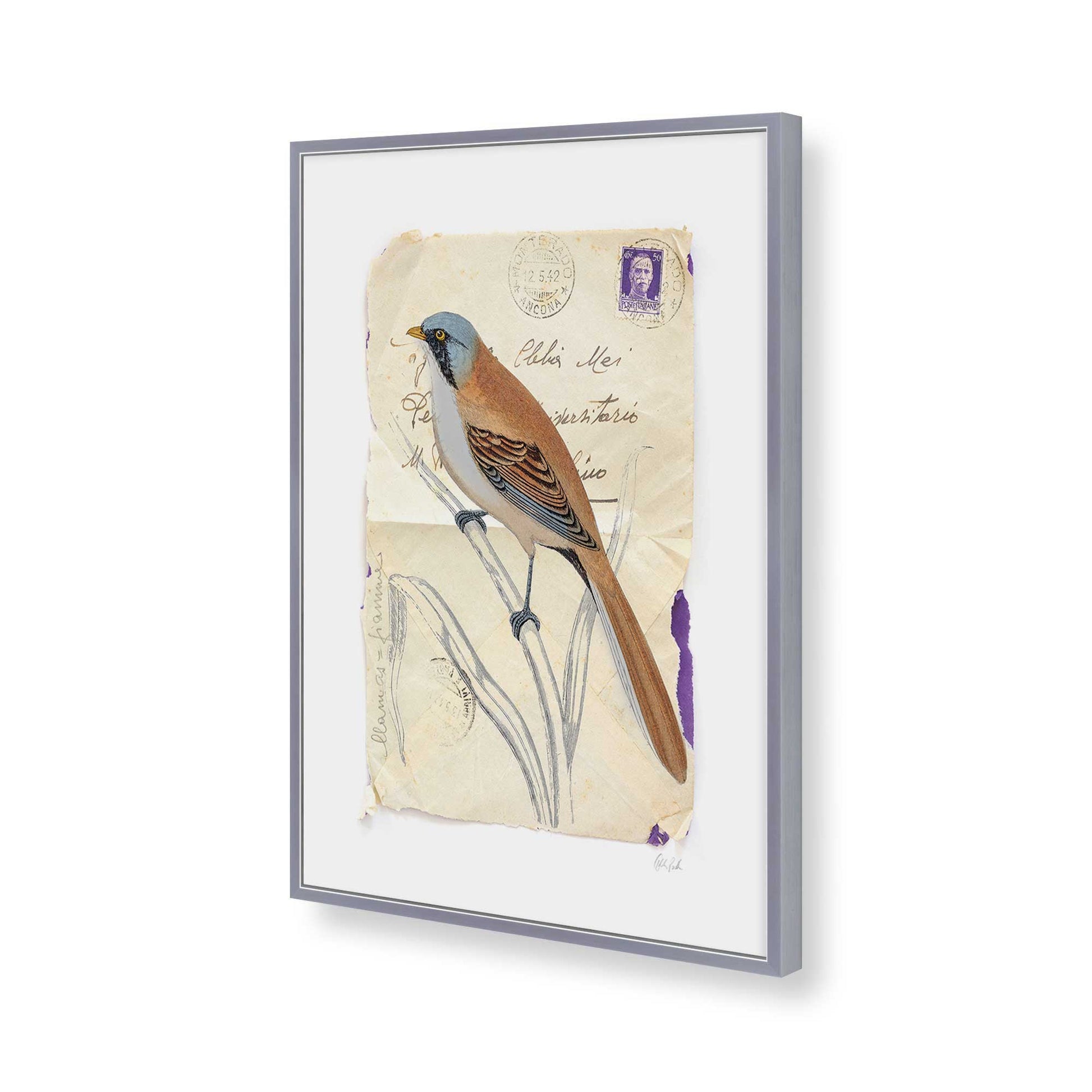 [Color:Polished Chrome], Picture of art in a Polished Chrome frame of the corner