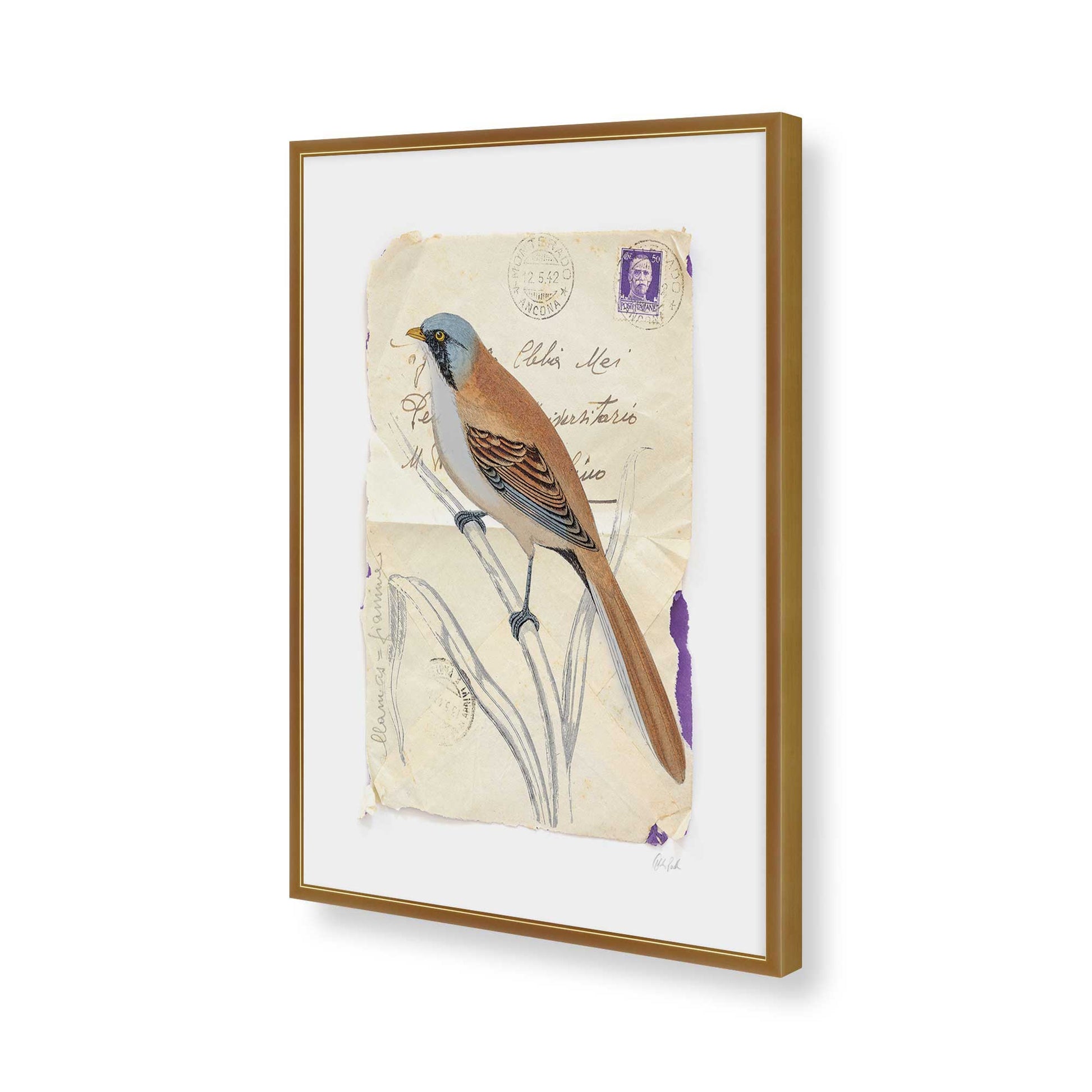[Color:Polished Gold], Picture of art in a Polished Gold frame of the corner