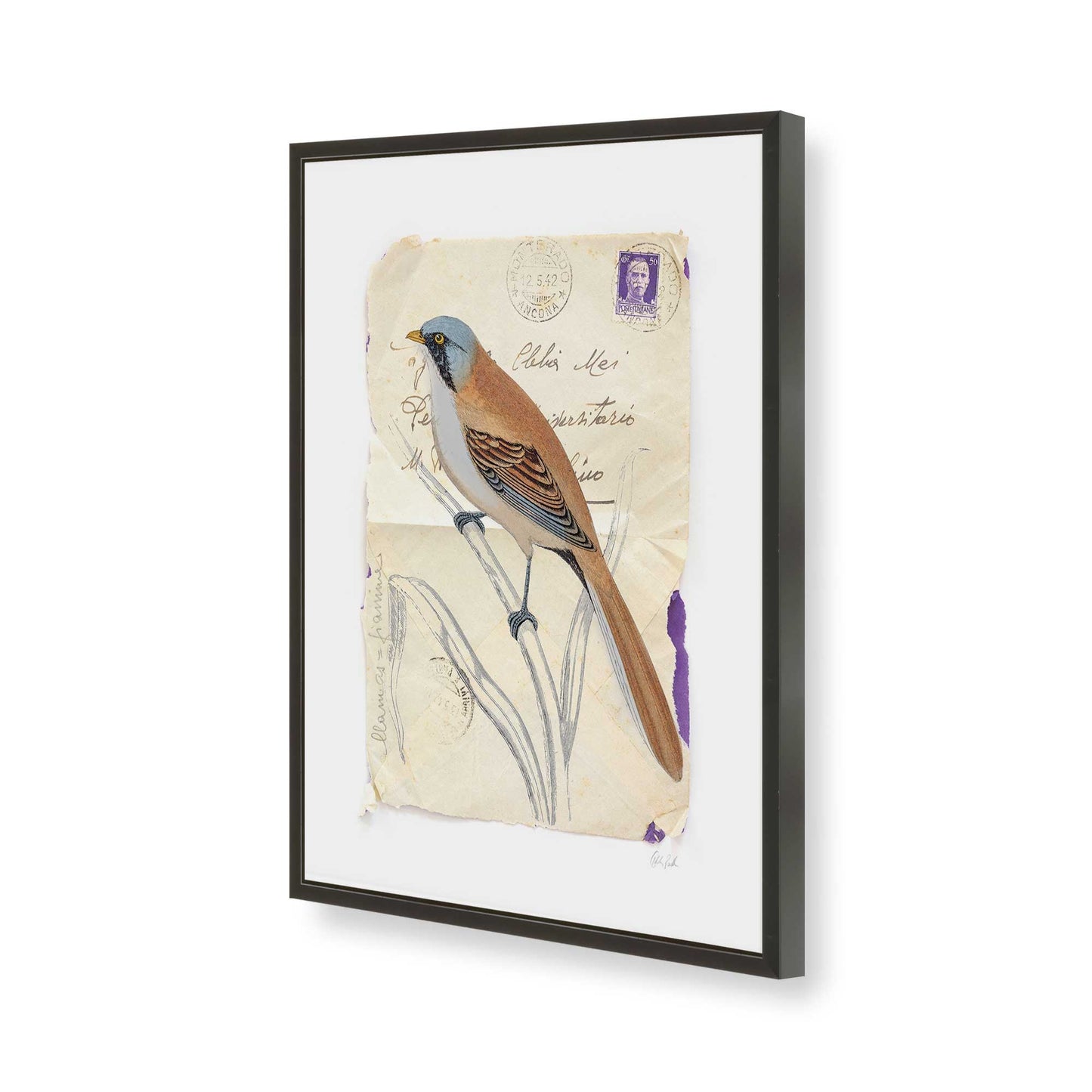[Color:Satin Black], Picture of art in a Satin Black frame of the corner