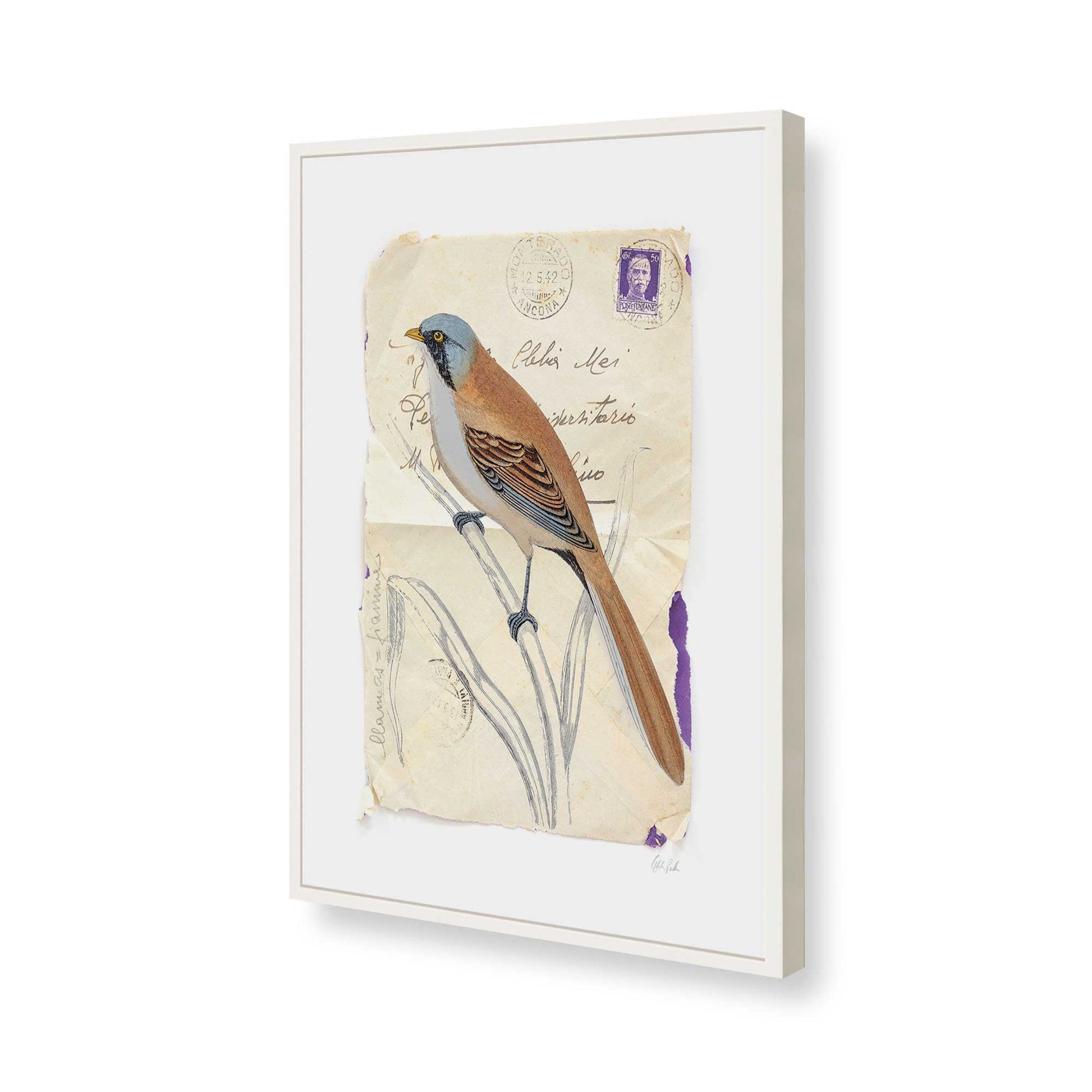 [Color:Opaque White], Picture of art in a Opaque White frame of the corner
