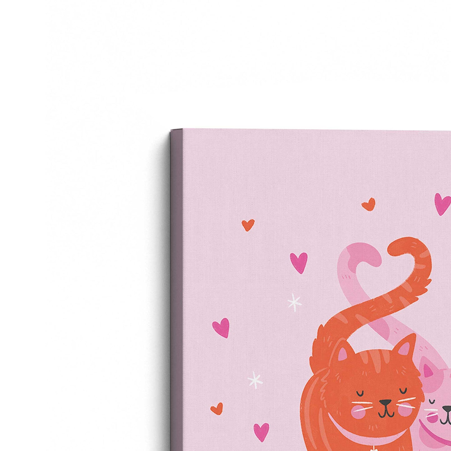 [Color:Stretched Canvas], Picture of the corner of the art