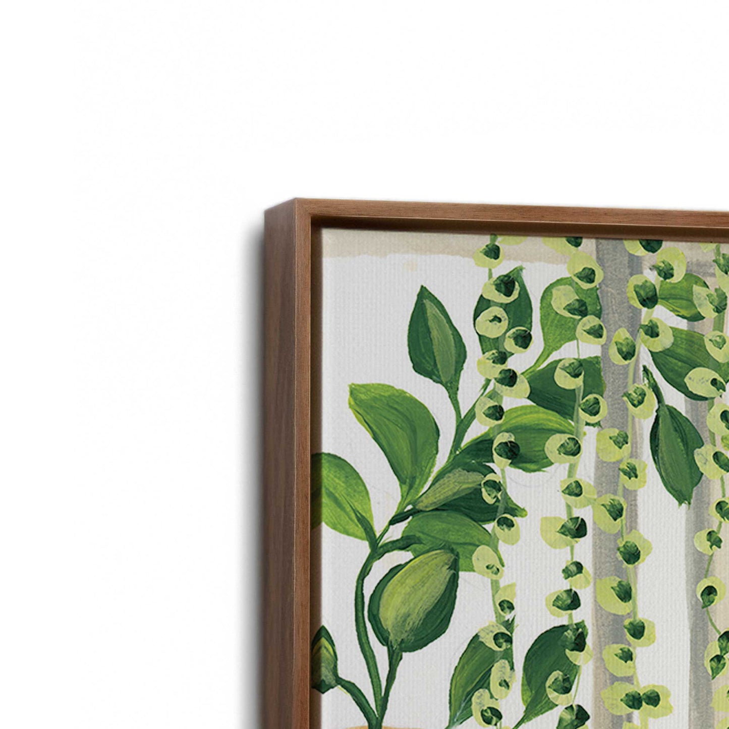 [Color:Walnut], Picture of art in a Walnut frame at an angle