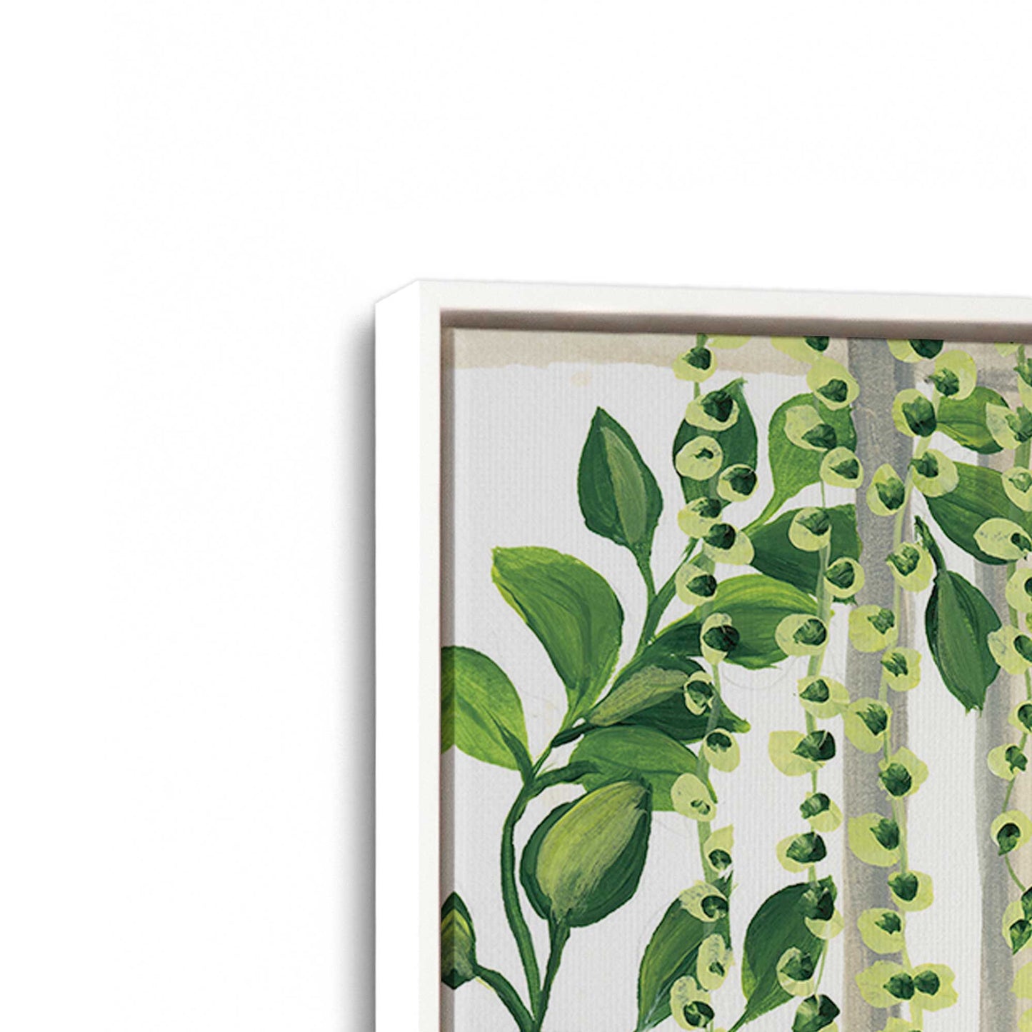 [Color:Opaque White], Picture of art in a White frame at an angle