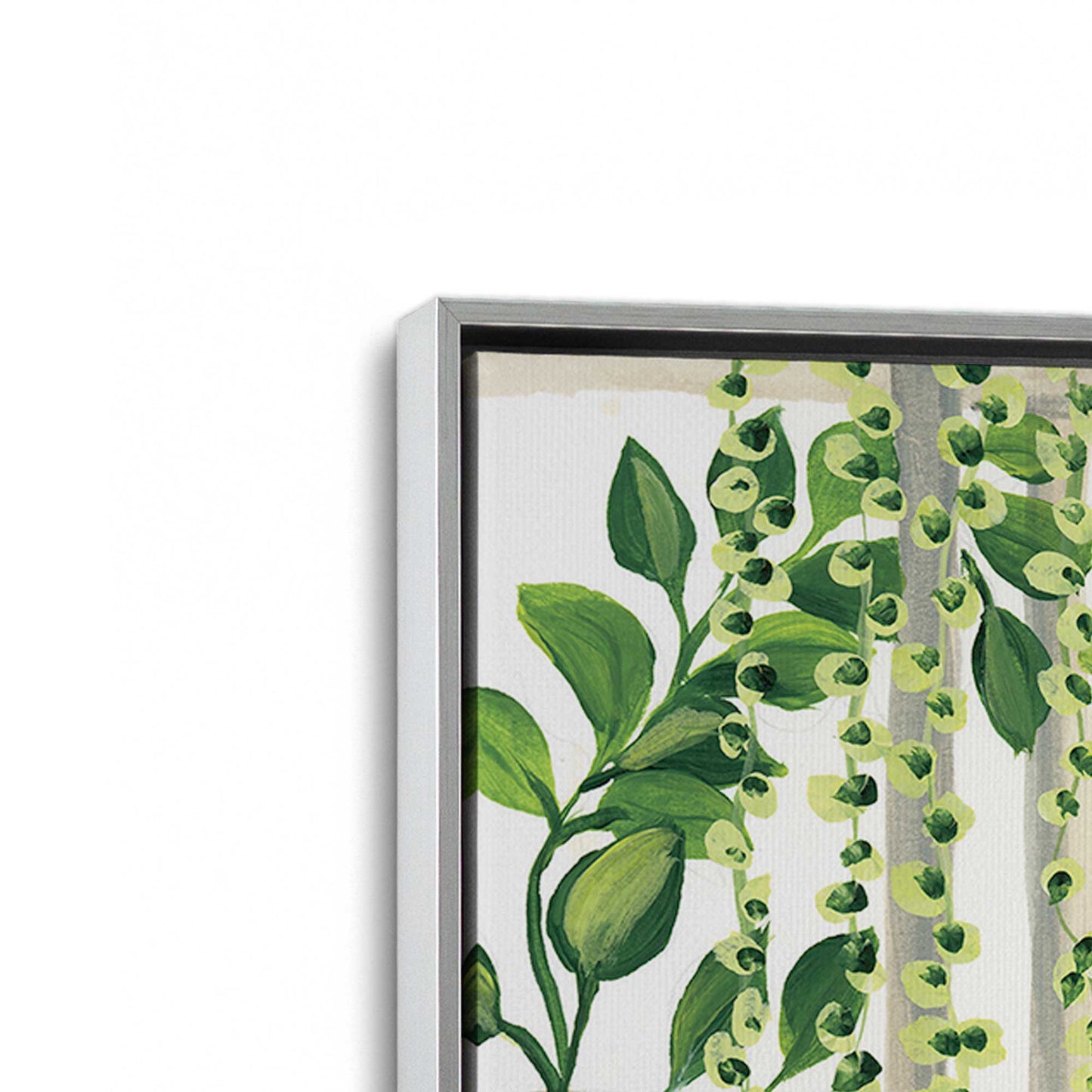 [Color:Polished Chrome], Picture of art in a Polished Chrome frame at an angle