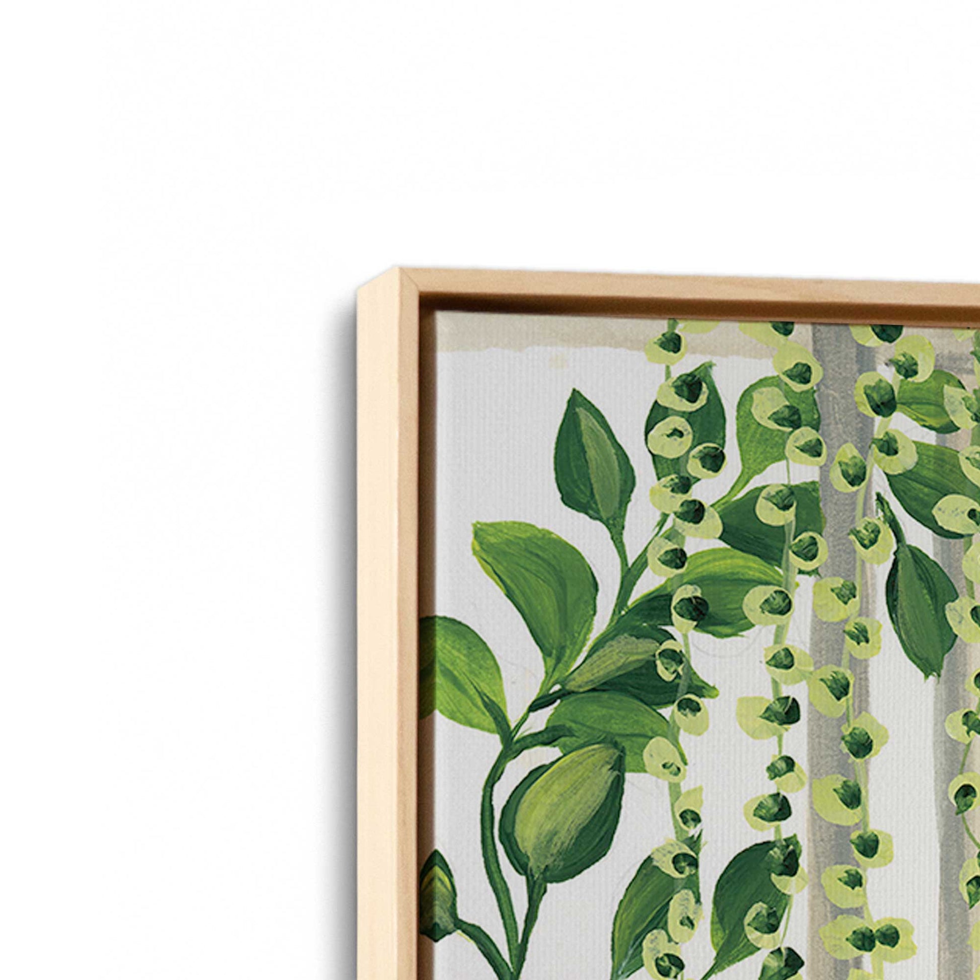 [Color:American Maple], Picture of art in a American Maple frame at an angle