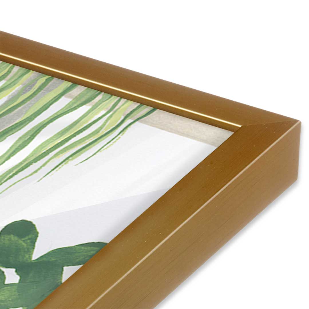 [Color:Polished Gold], Picture of art in a Polished Gold frame at an angle