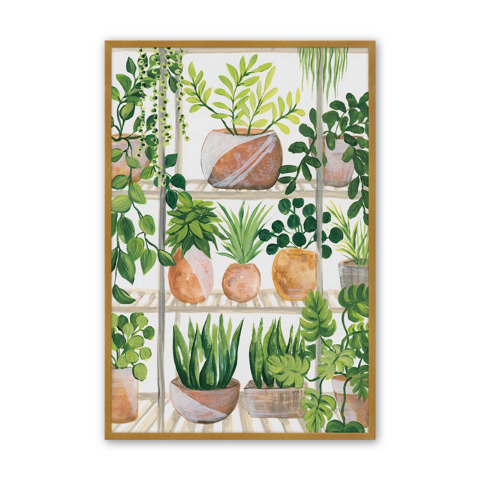 [Color:Polished Gold], Picture of art in a Polished Gold frame