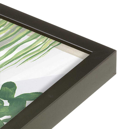 [Color:Satin Black], Picture of art in a Satin Black frame at an angle