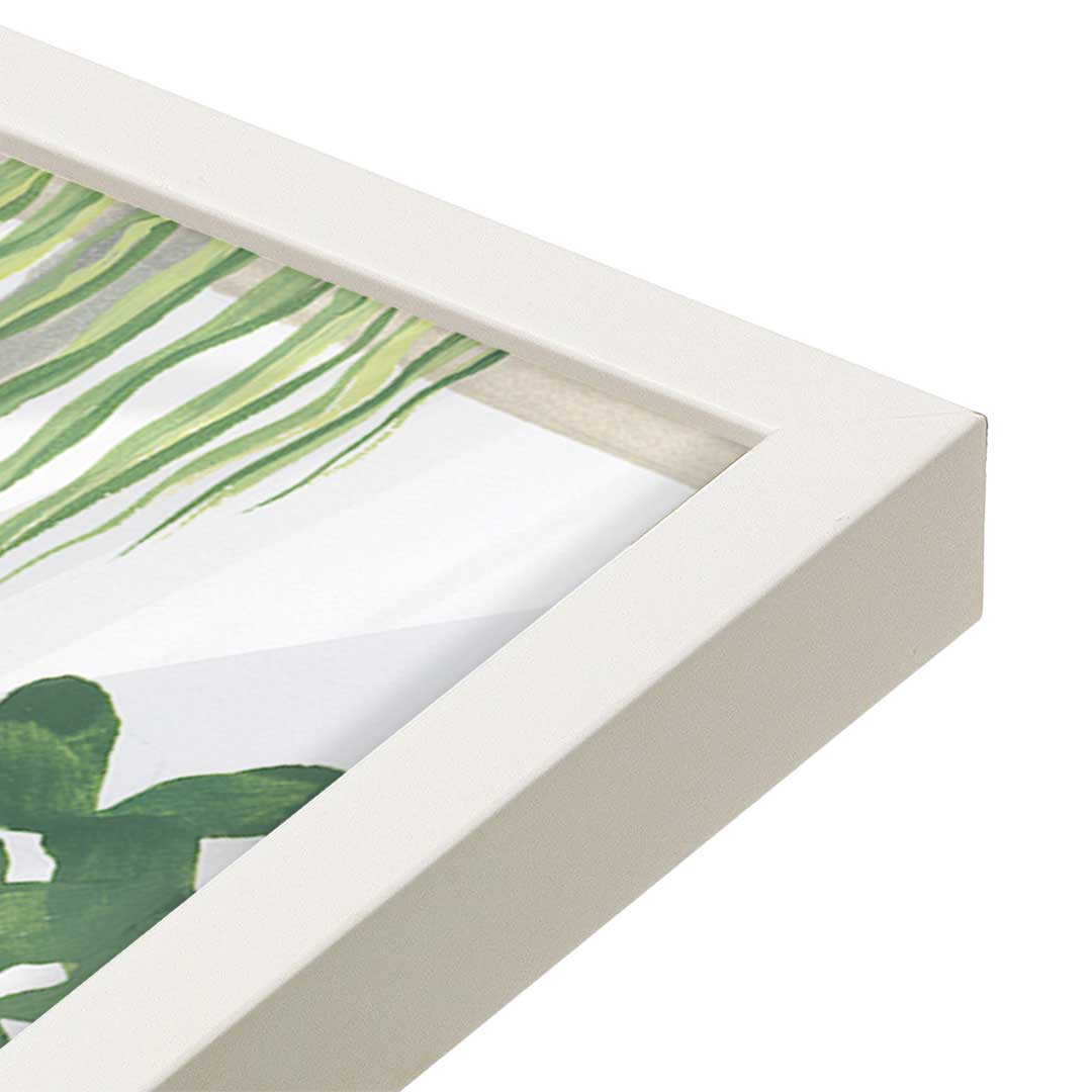[Color:Opaque White], Picture of art in a Opaque White frame at an angle