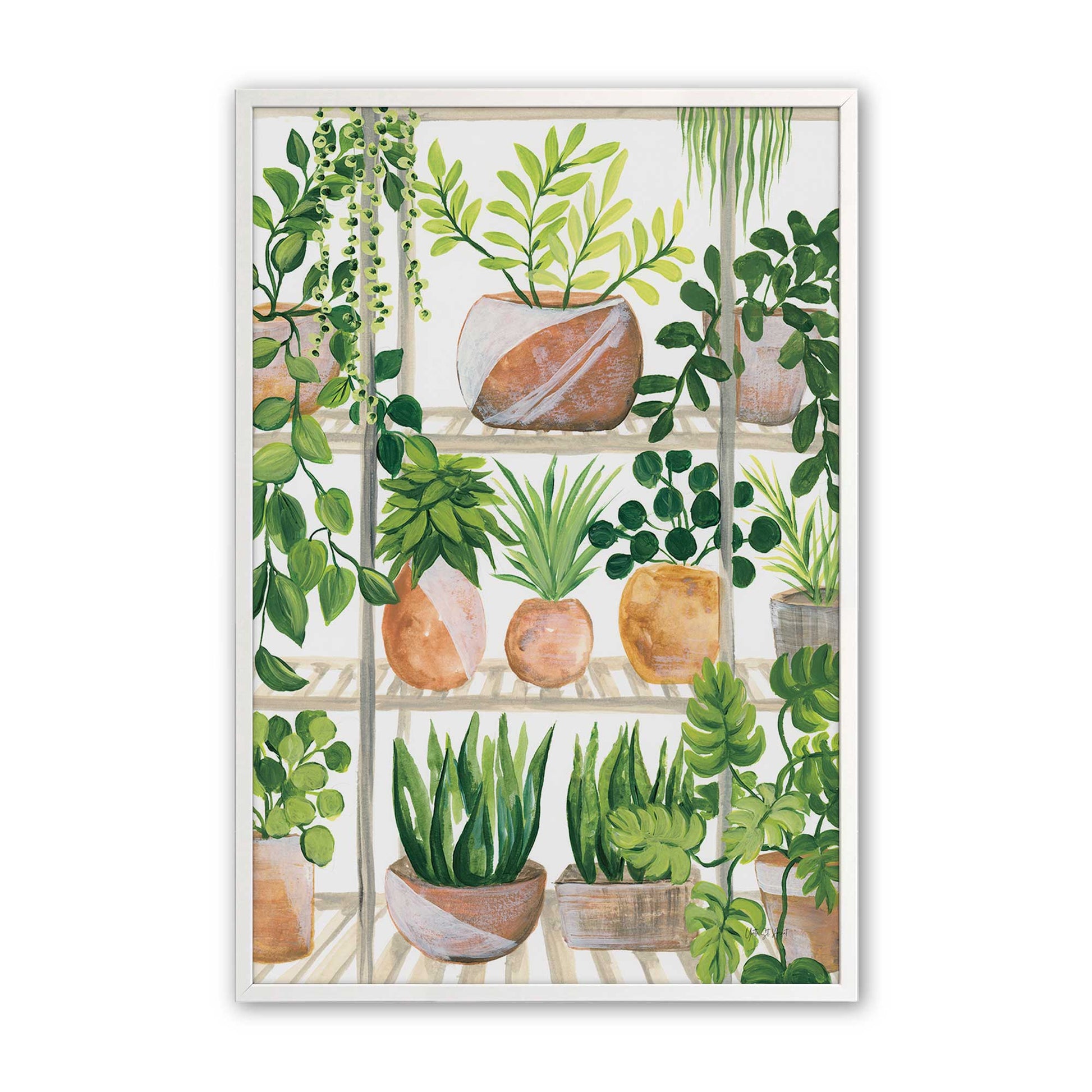 [Color:Opaque White], Picture of art in a Opaque White frame