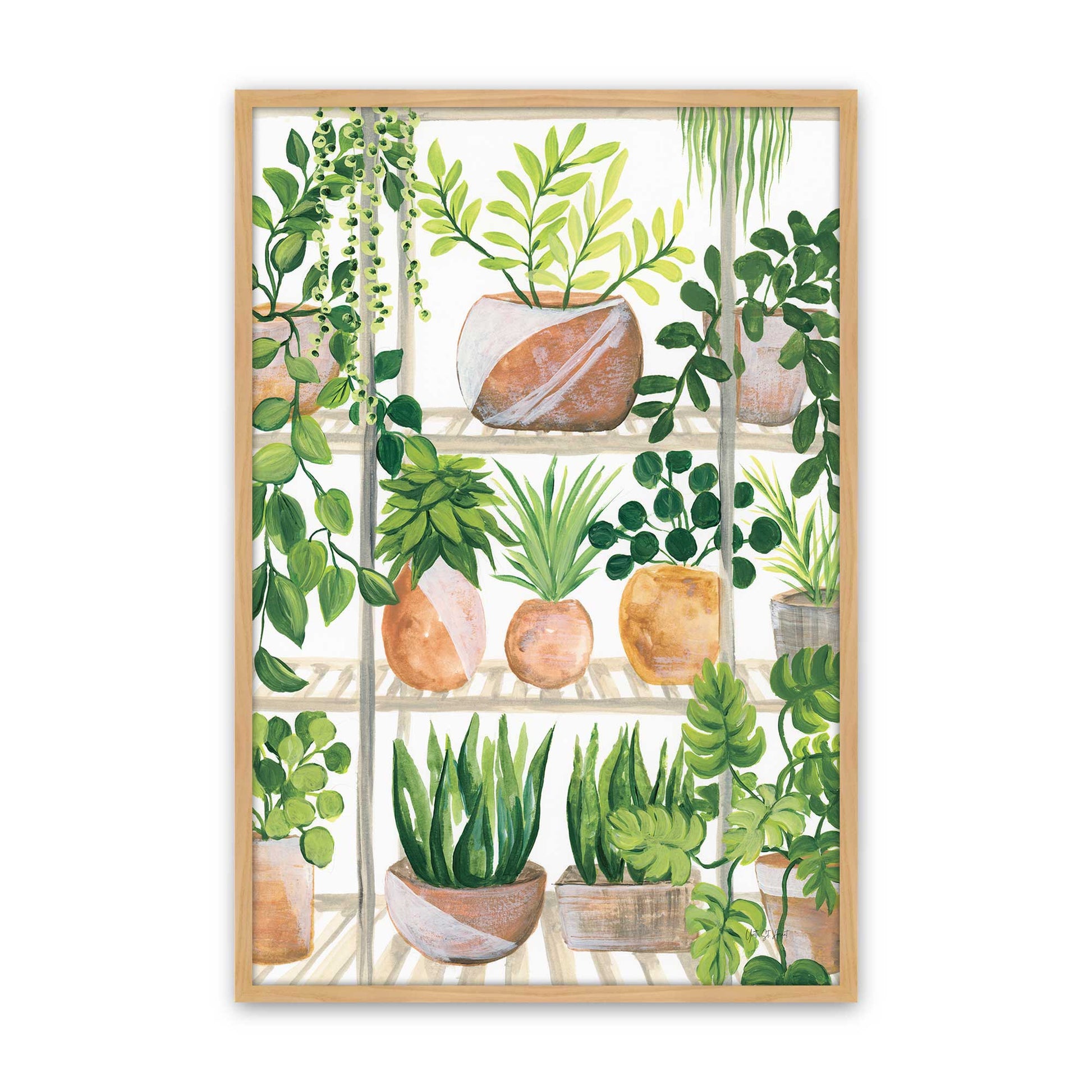 [Color:American Maple], Picture of art in a American Maple frame