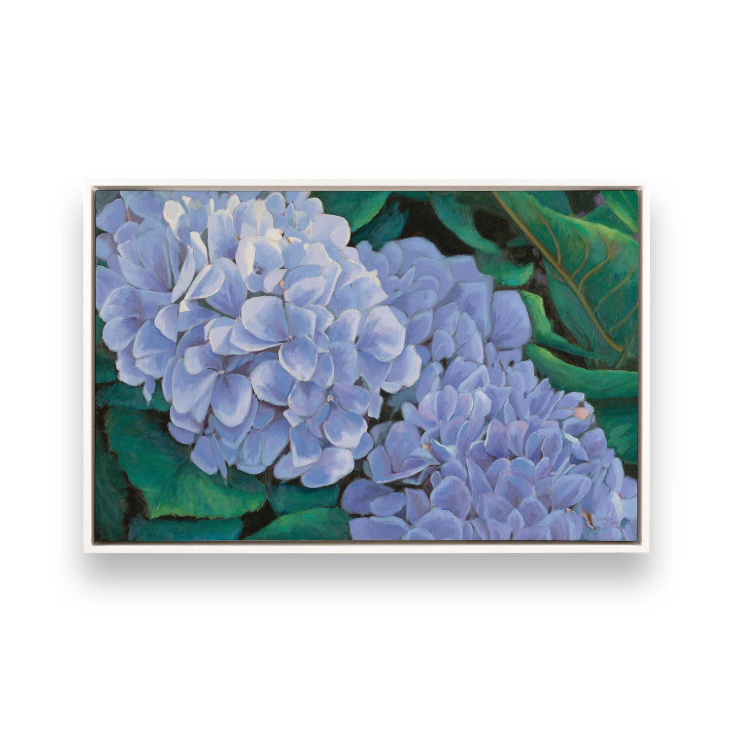 [Color:Opaque White], Picture of art in a White frame