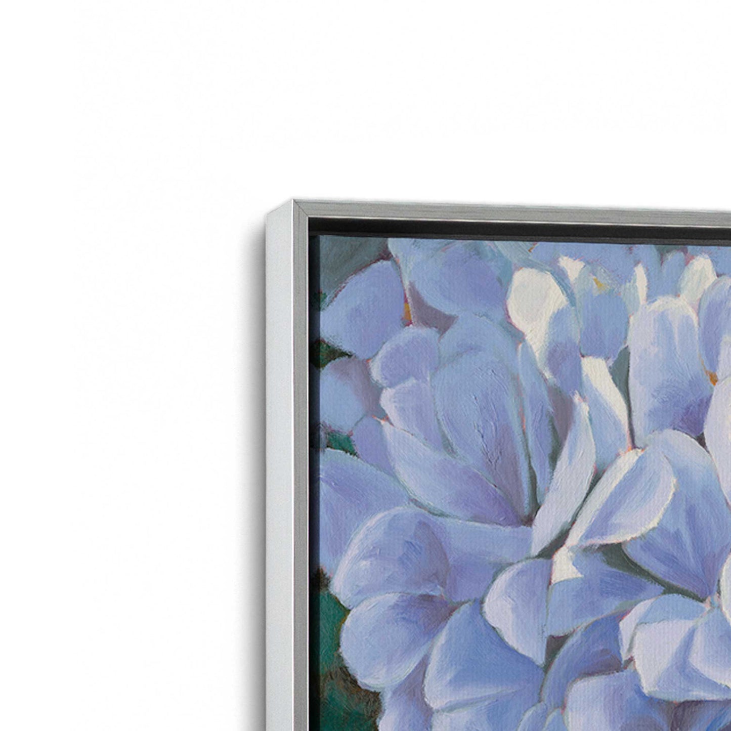 [Color:Polished Chrome], Picture of art in a Polished Chrome frame at an angle