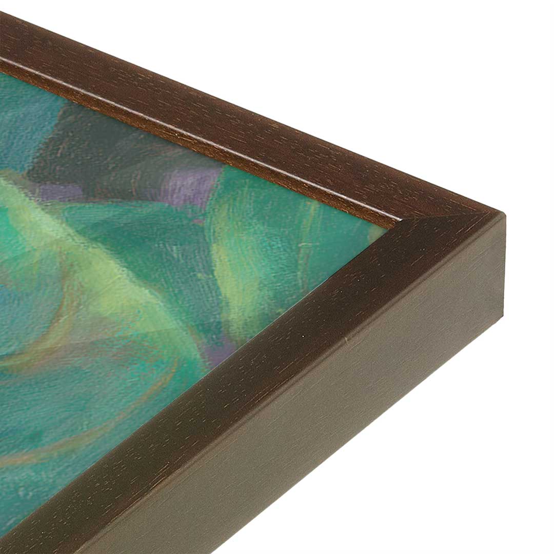 [Color:Belvinder Brown], Picture of art in a Belvinder Brown frame at an angle